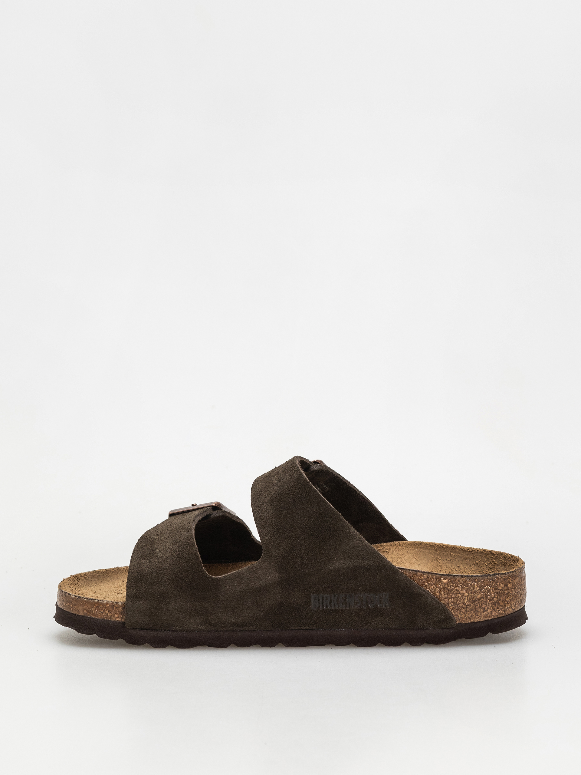 Plážovky Birkenstock Arizona Suede Leather Narrow Wmn (mocca)