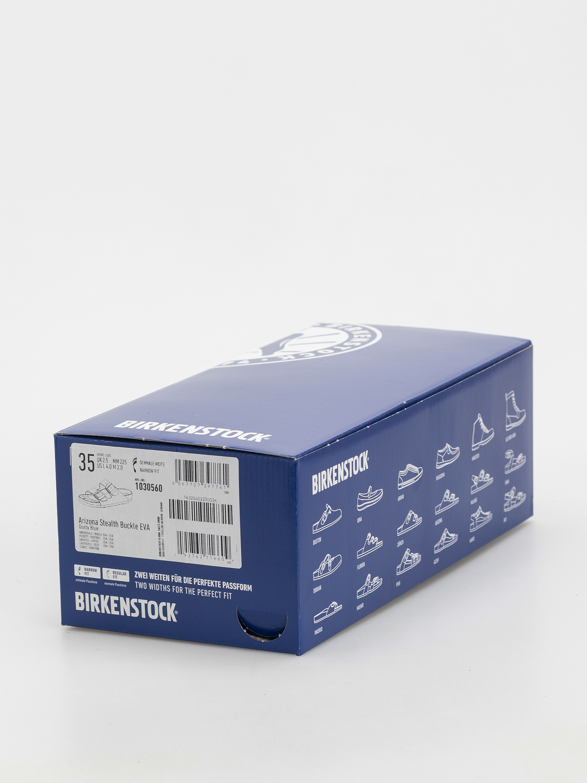 Plážovky Birkenstock Arizona Stealth Buckle EVA Narrow Wmn (dusty blue)