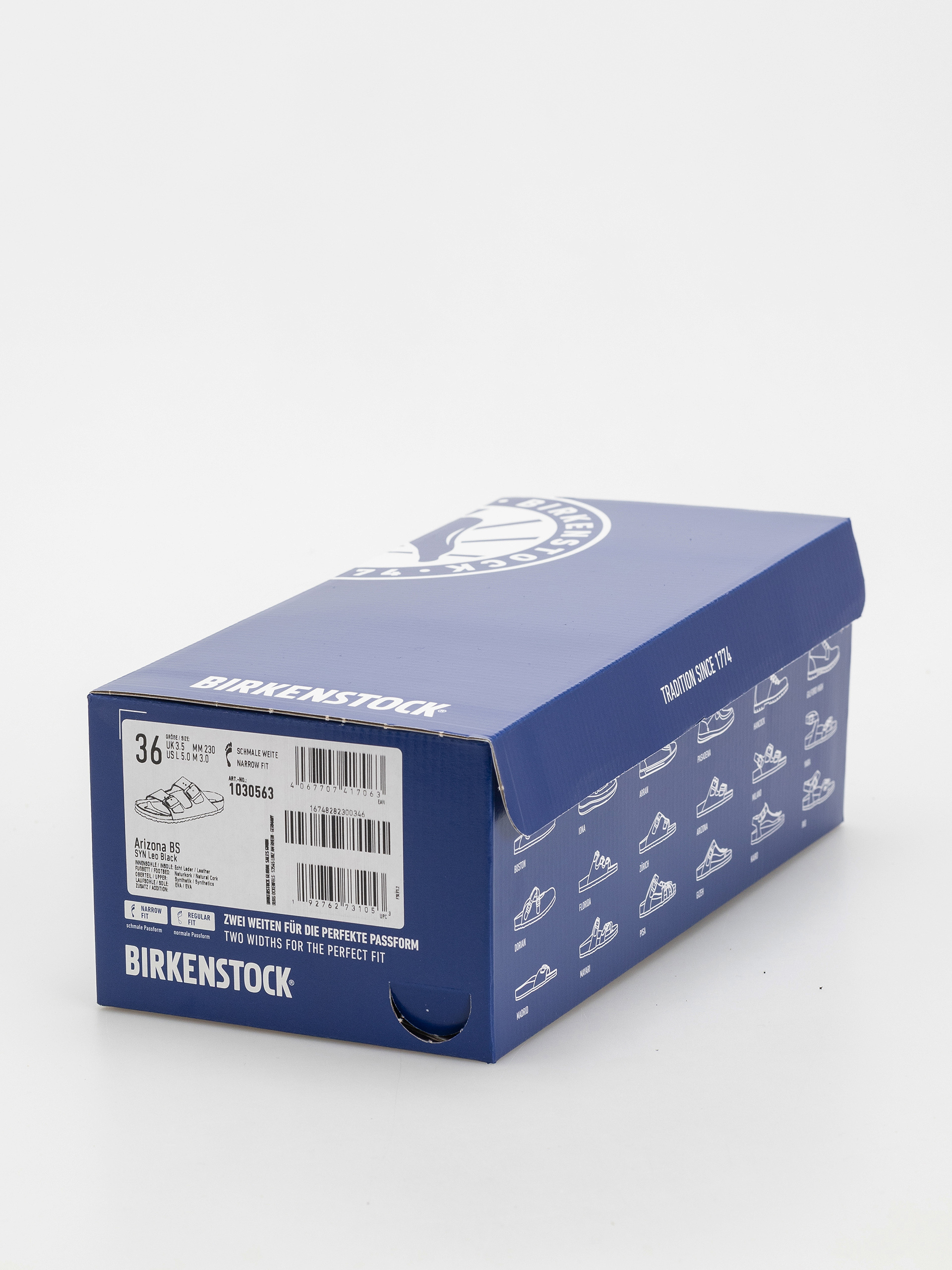 Plážovky Birkenstock Arizona Synthetics Narrow Wmn (leo black)