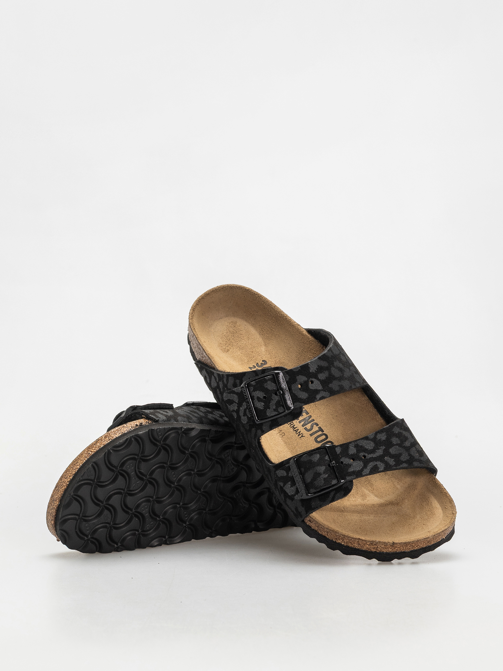 Plážovky Birkenstock Arizona Synthetics Narrow Wmn (leo black)