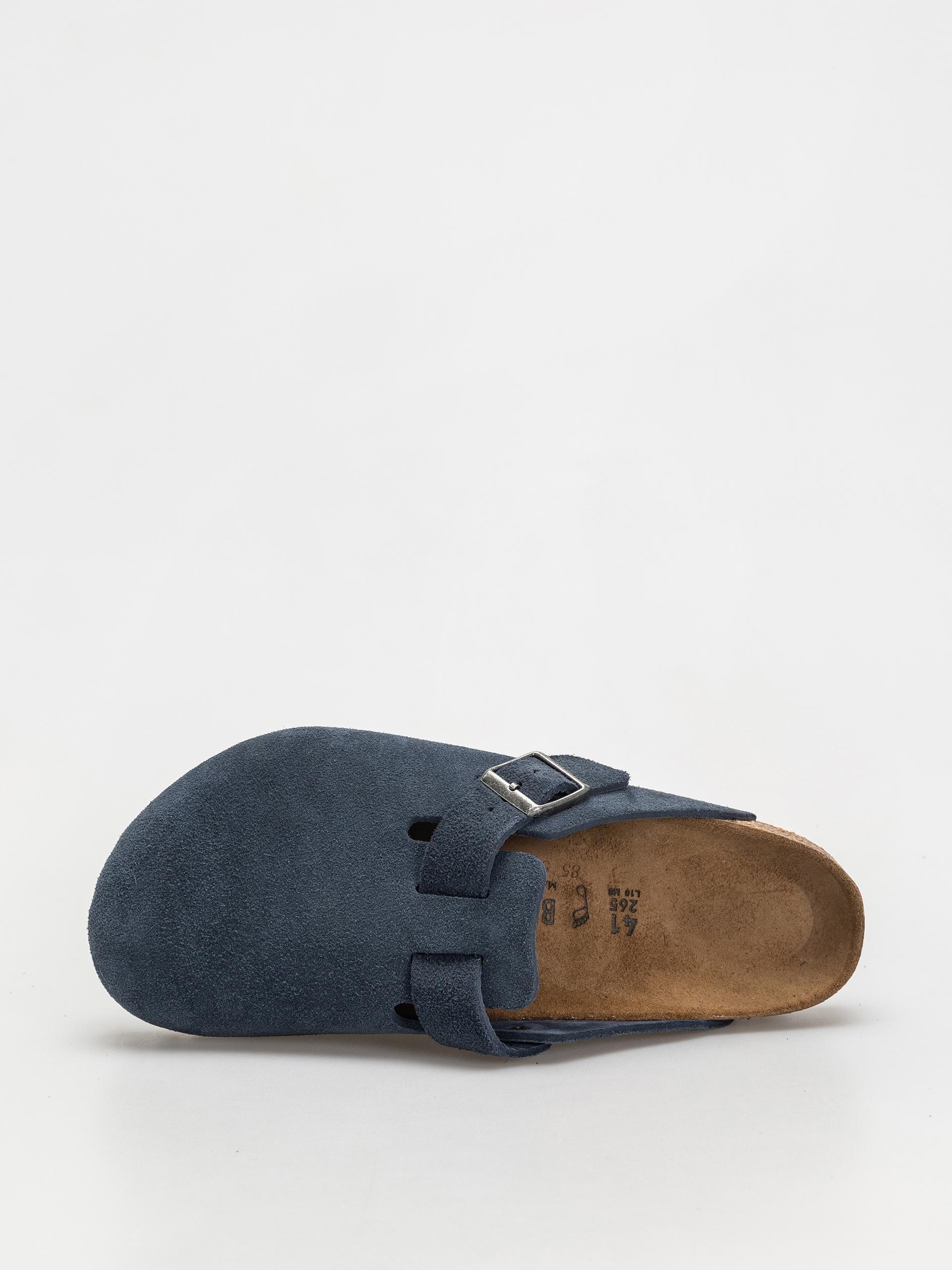 Plážovky Birkenstock Boston Suede Leather Regular (new navy)
