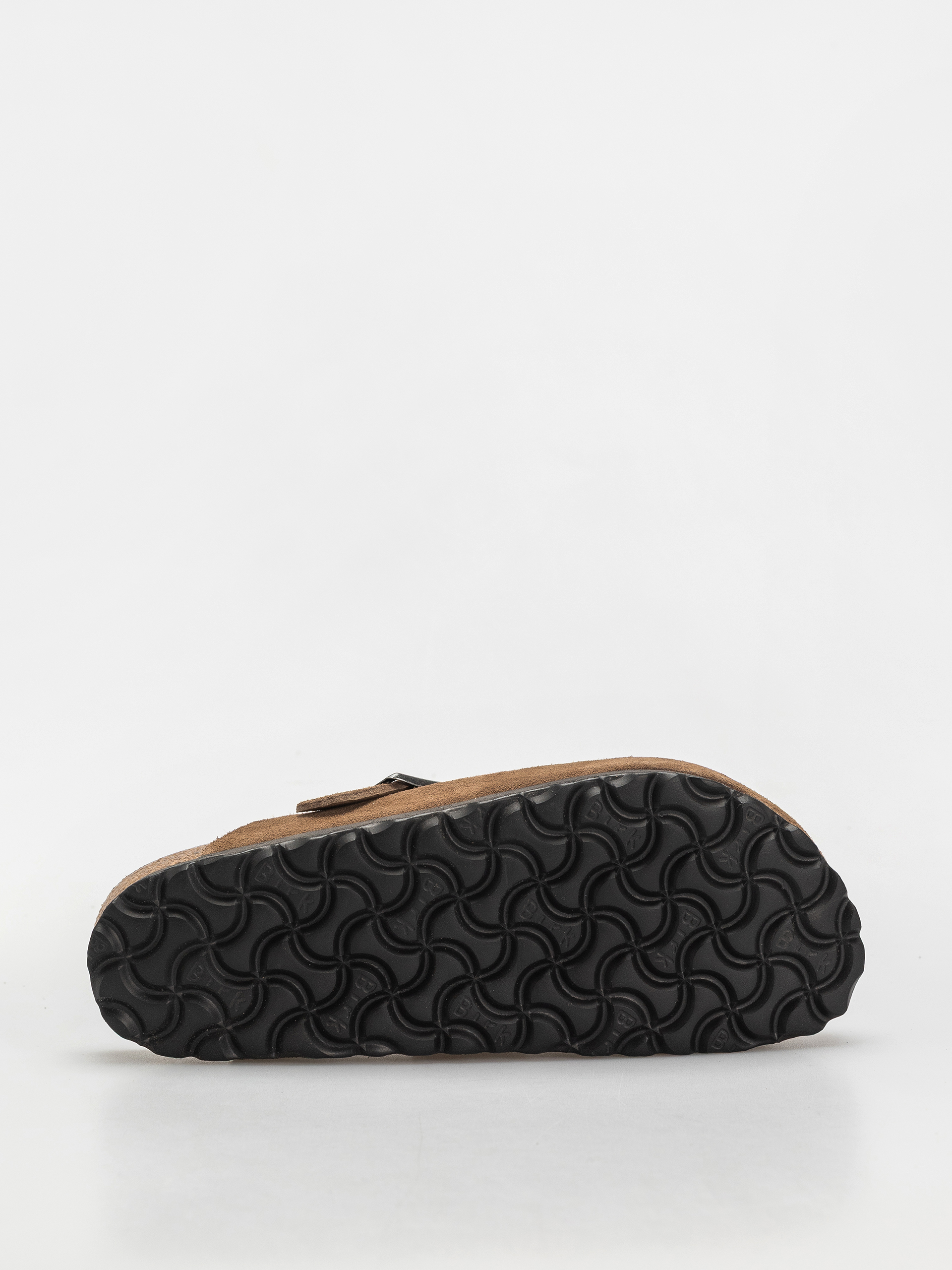 Plážovky Birkenstock Boston SFB Suede Leather Narrow Wmn (dark tea)