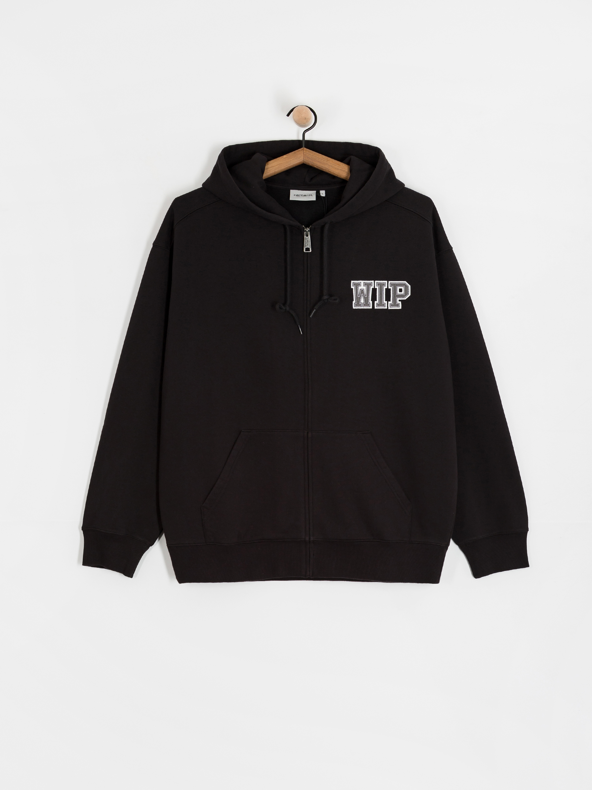 Mikina s kapucí Carhartt WIP Mini Wip ZHD (black/stone washed)