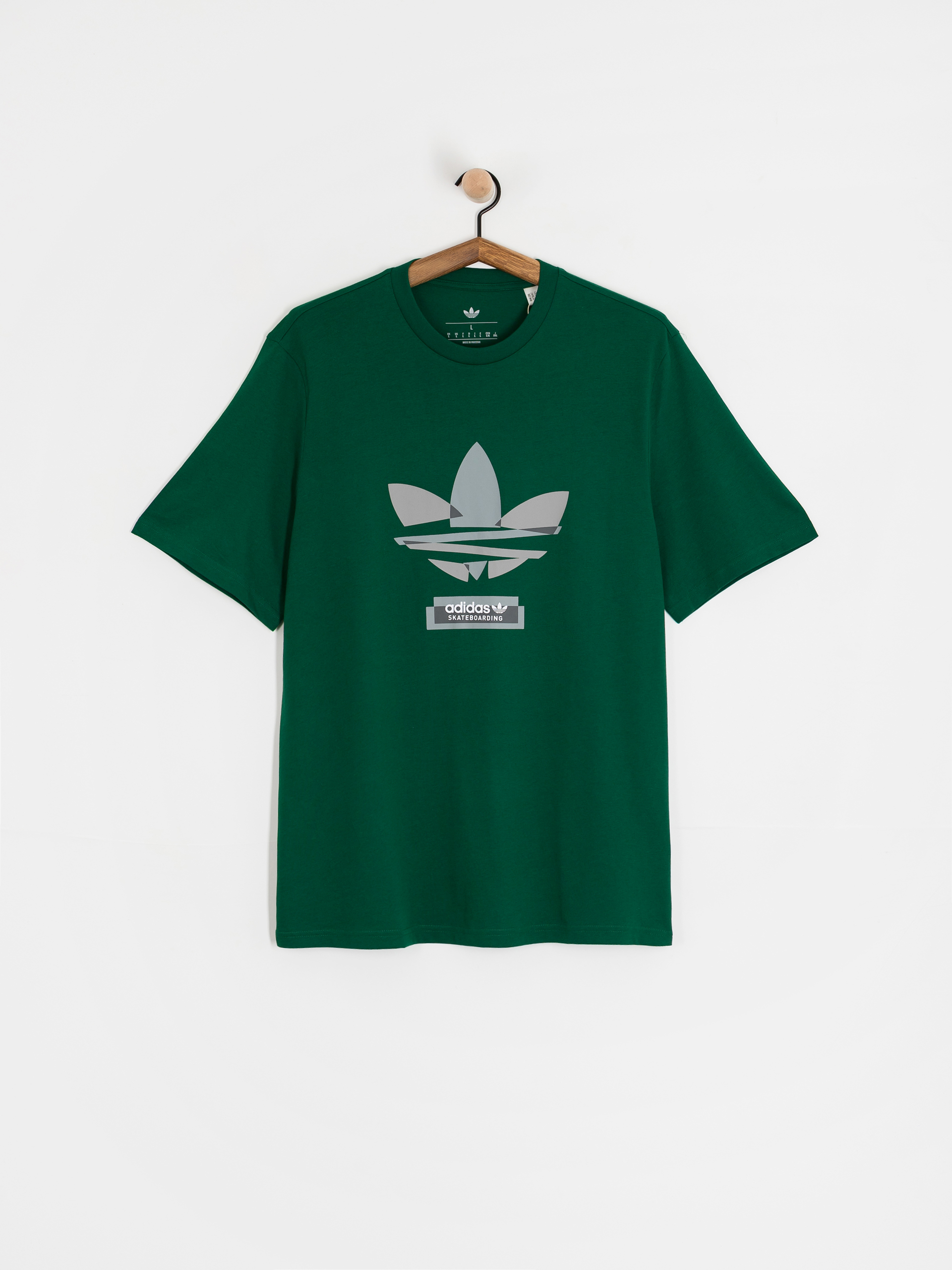 Tričko adidas Skate Tref (drkgrn/grethr)