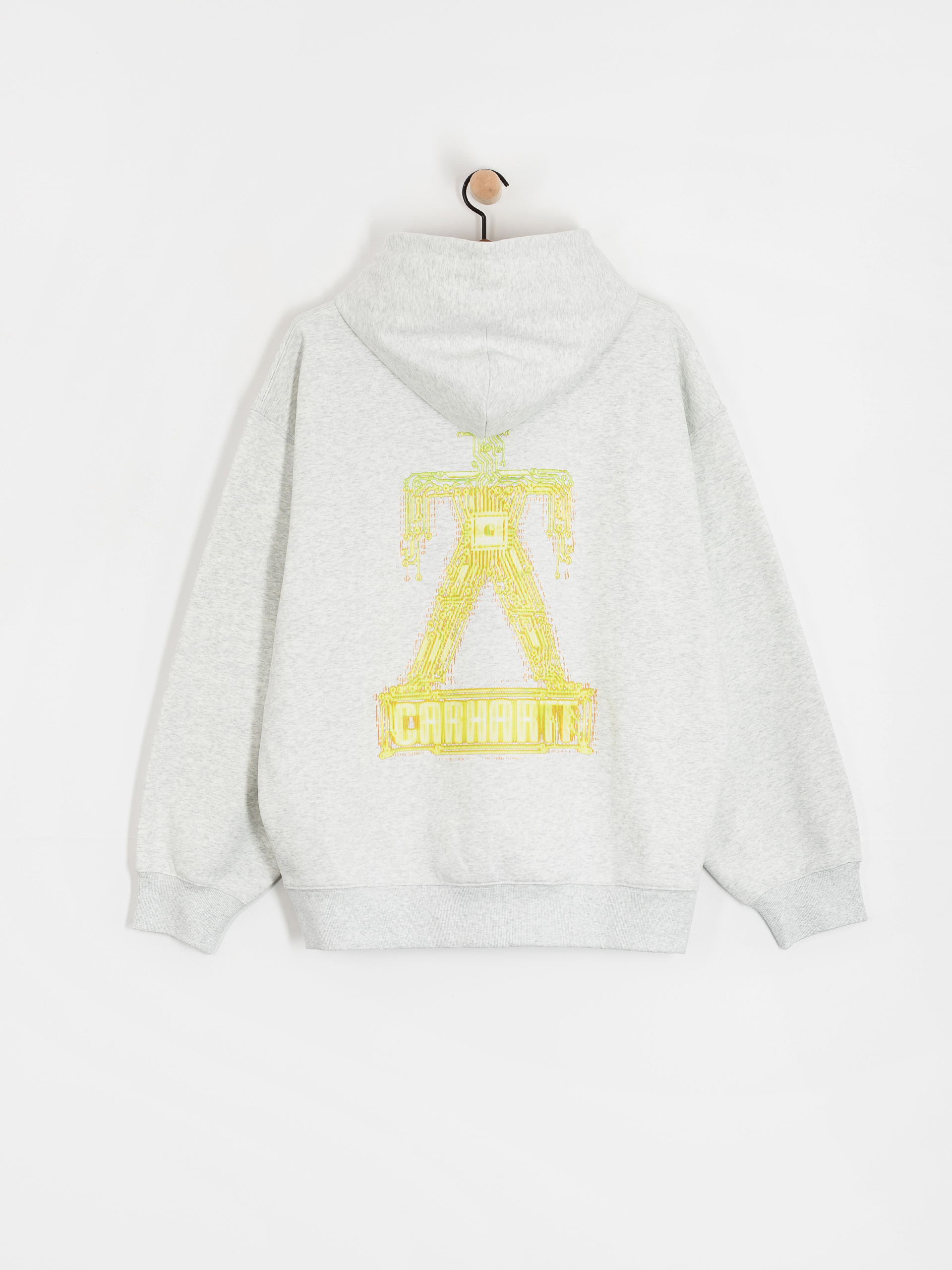Mikina s kapucí Carhartt WIP Electric Boogie HD (ash heather)