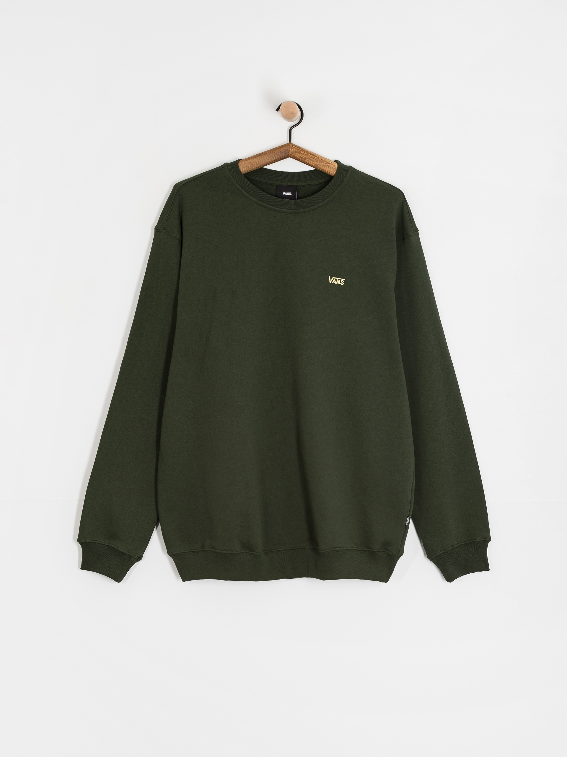Mikina Vans Left Chest II Loose Crew (dried kelp)