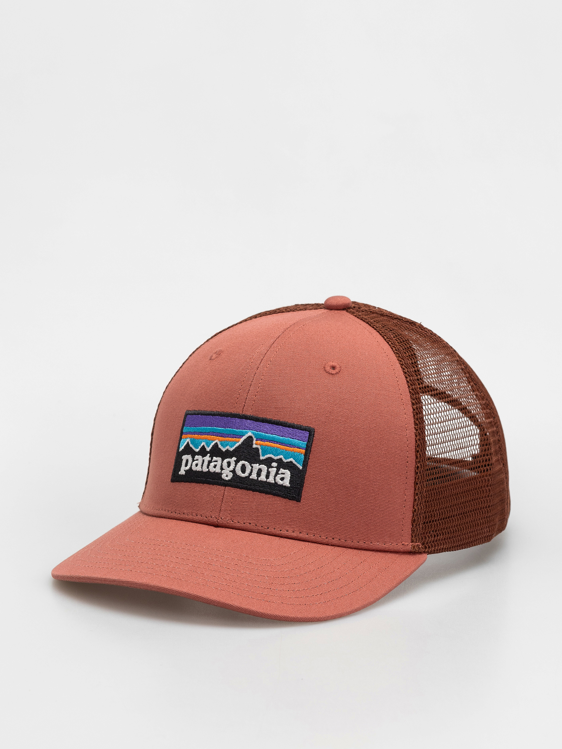 Kšiltovka  Patagonia P 6 Logo Trucker (potters red)