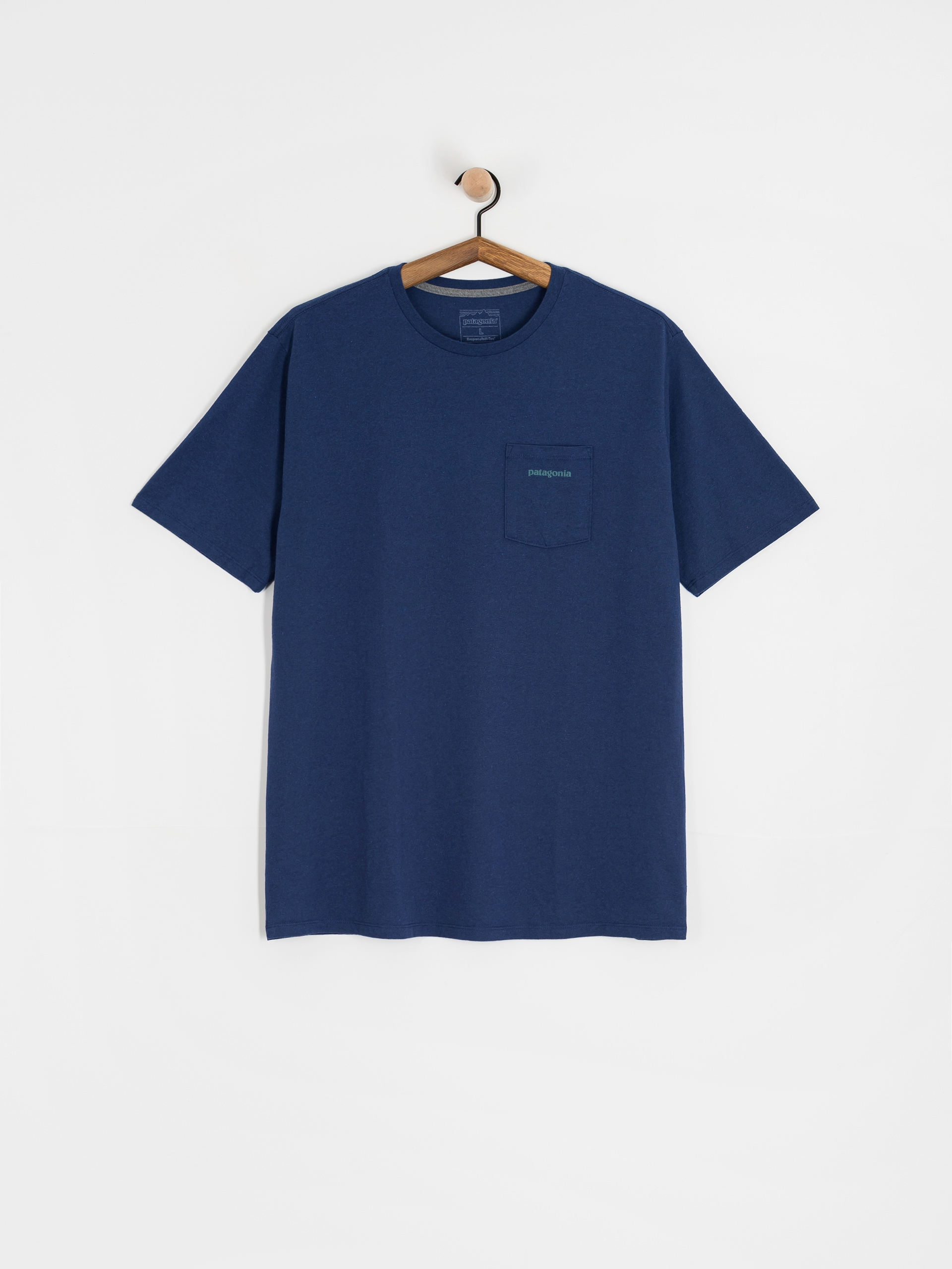 Tričko Patagonia Boardshort Logo Pocket Responsibili (clement blue)