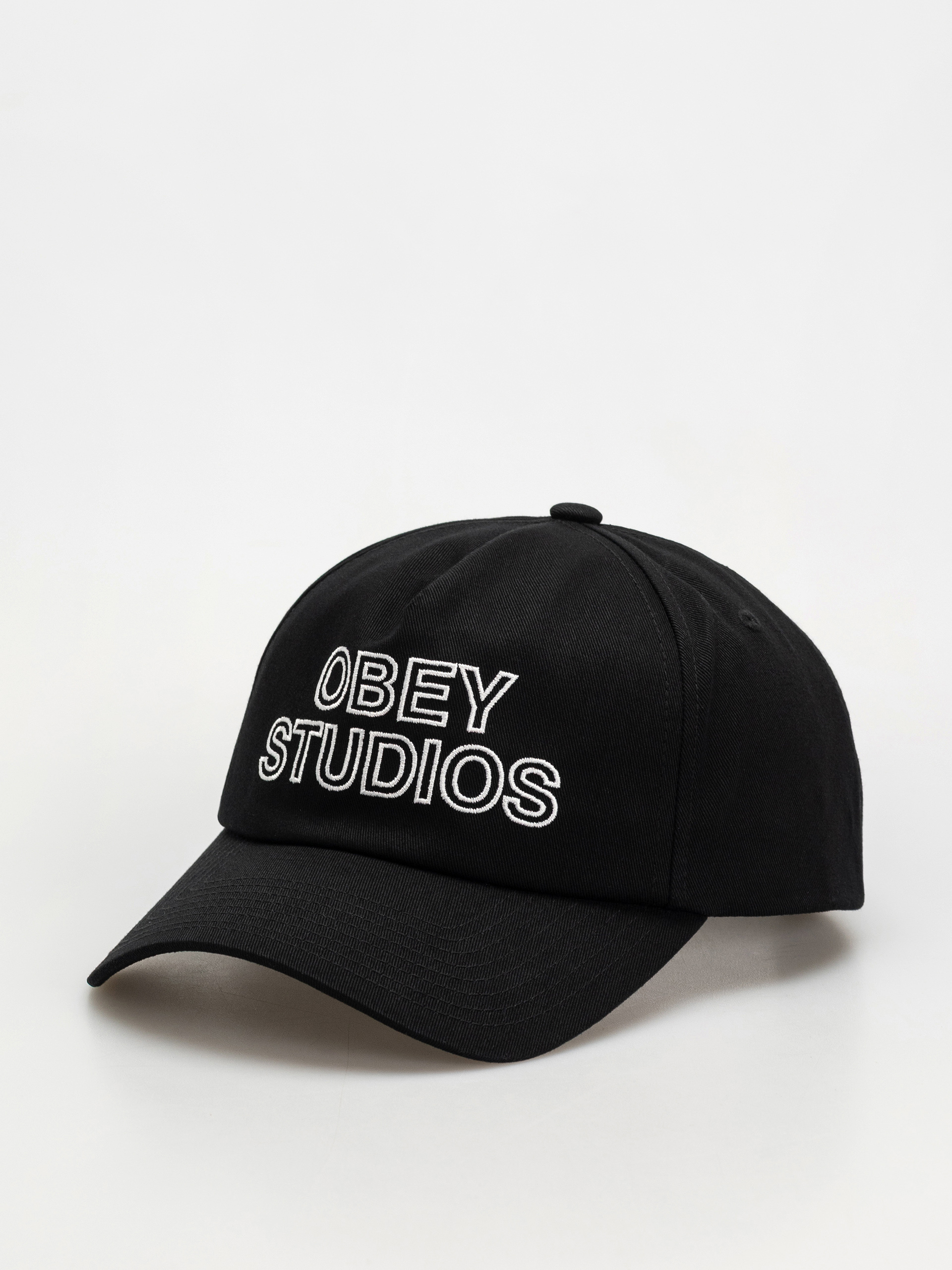 Kšiltovka  OBEY Obey Studios 5 Panel Strapback (black)