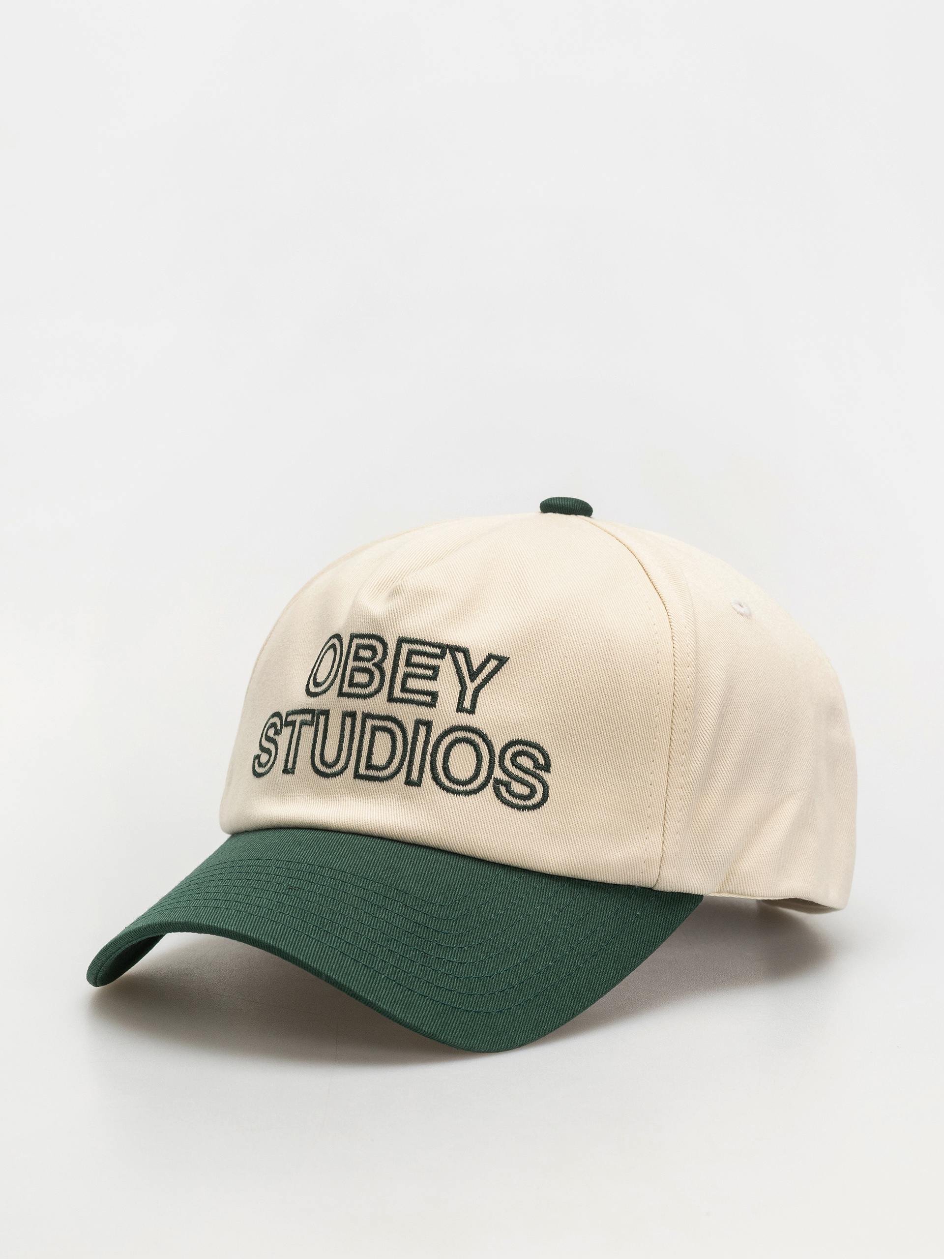 Kšiltovka  OBEY Obey Studios 5 Panel Strapback (unbleached multi)
