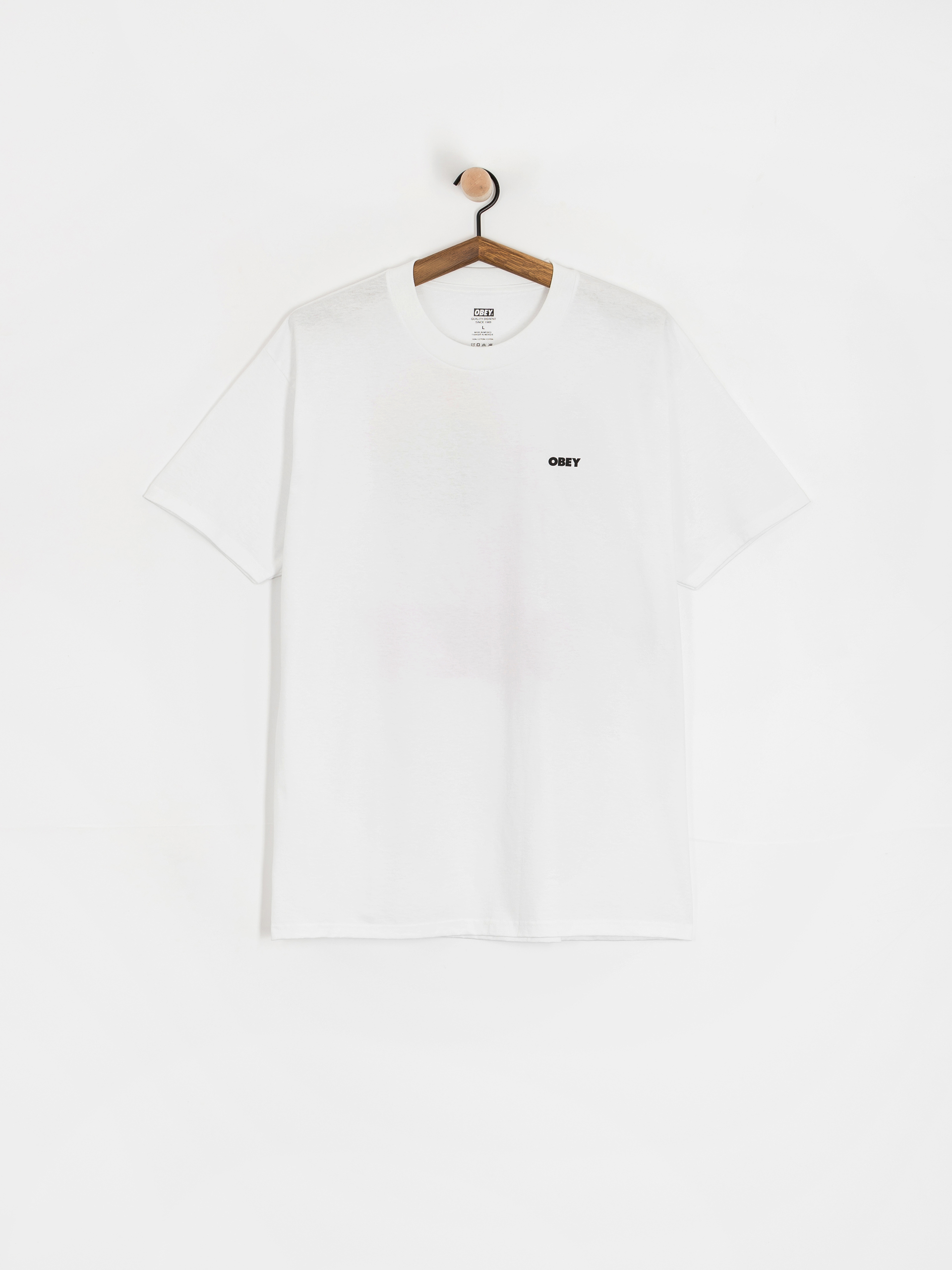 Tričko OBEY Obey World In Flames (white)