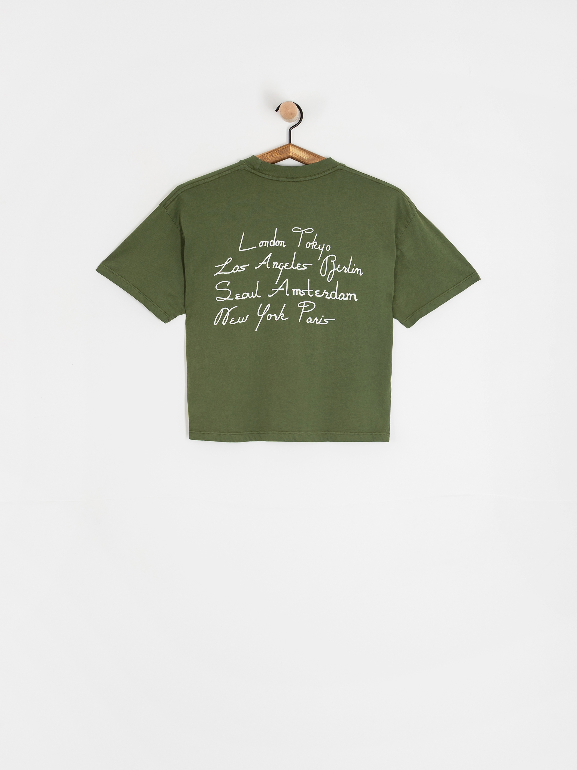 Tričko OBEY Obey Scripty Cities Wmn (bronze green)