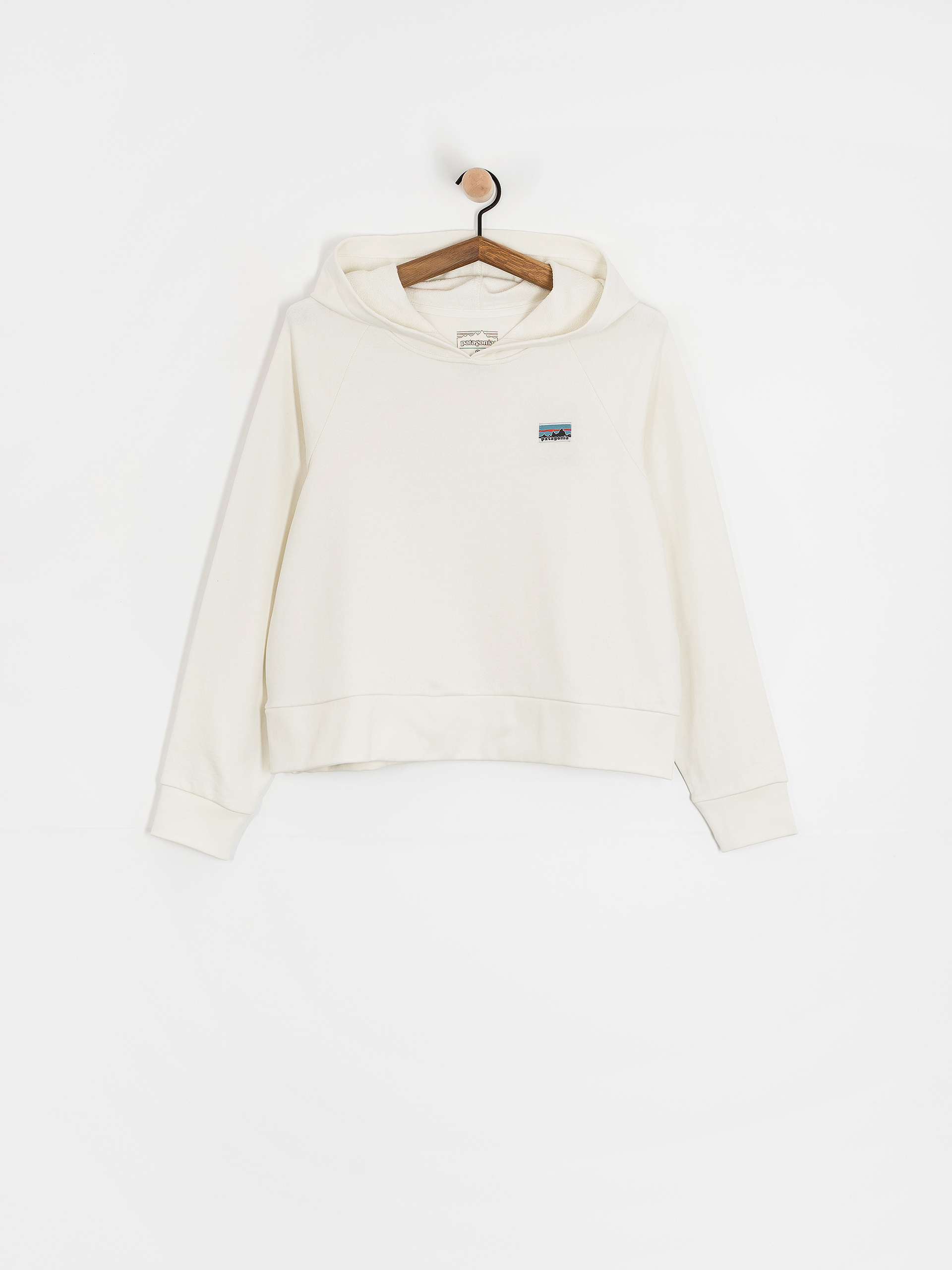 Mikina s kapucí Patagonia Regenerative Organic Certified Cotton Essential HD Wmn (wool white)