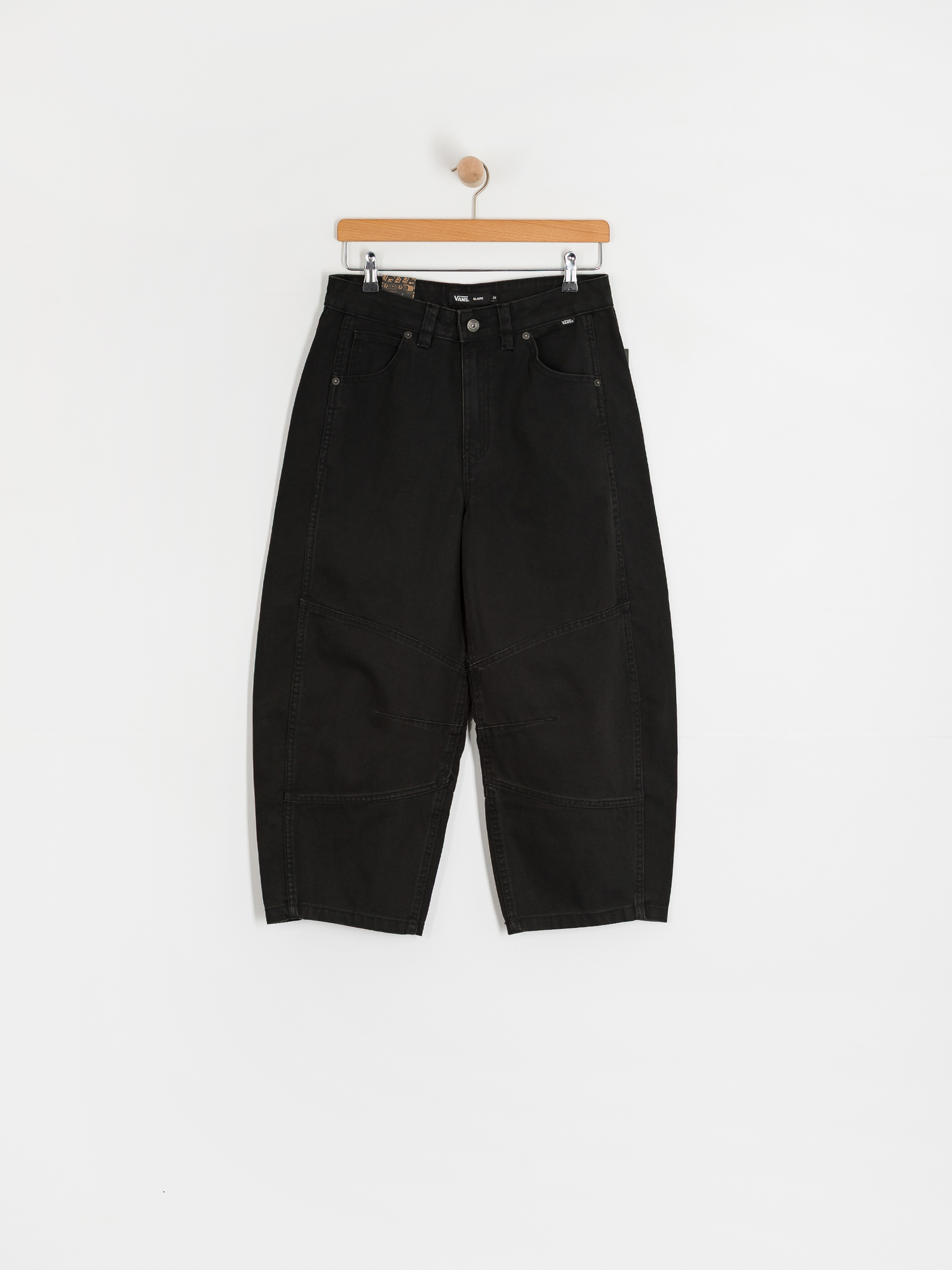 Kalhoty Vans Blaire Cropped Barrel Wmn (black)