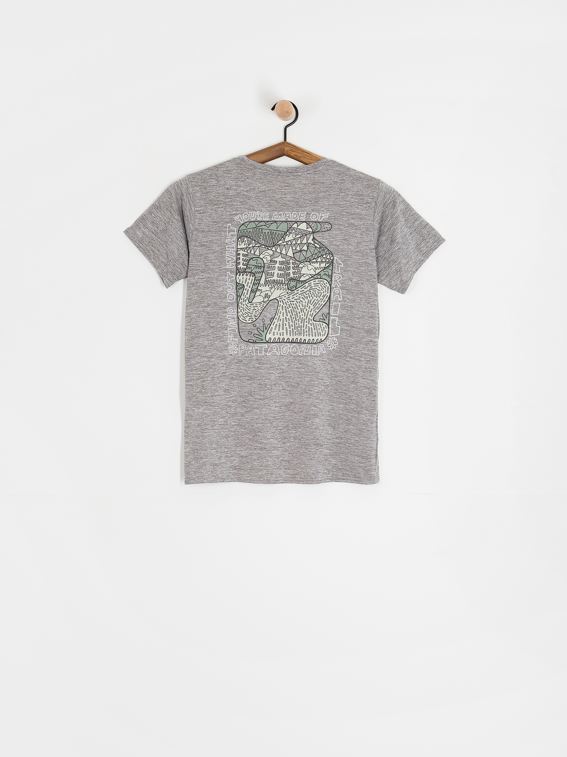 Tričko Patagonia Cap Cool Daily Graphic Lands Wmn (made of feather grey)