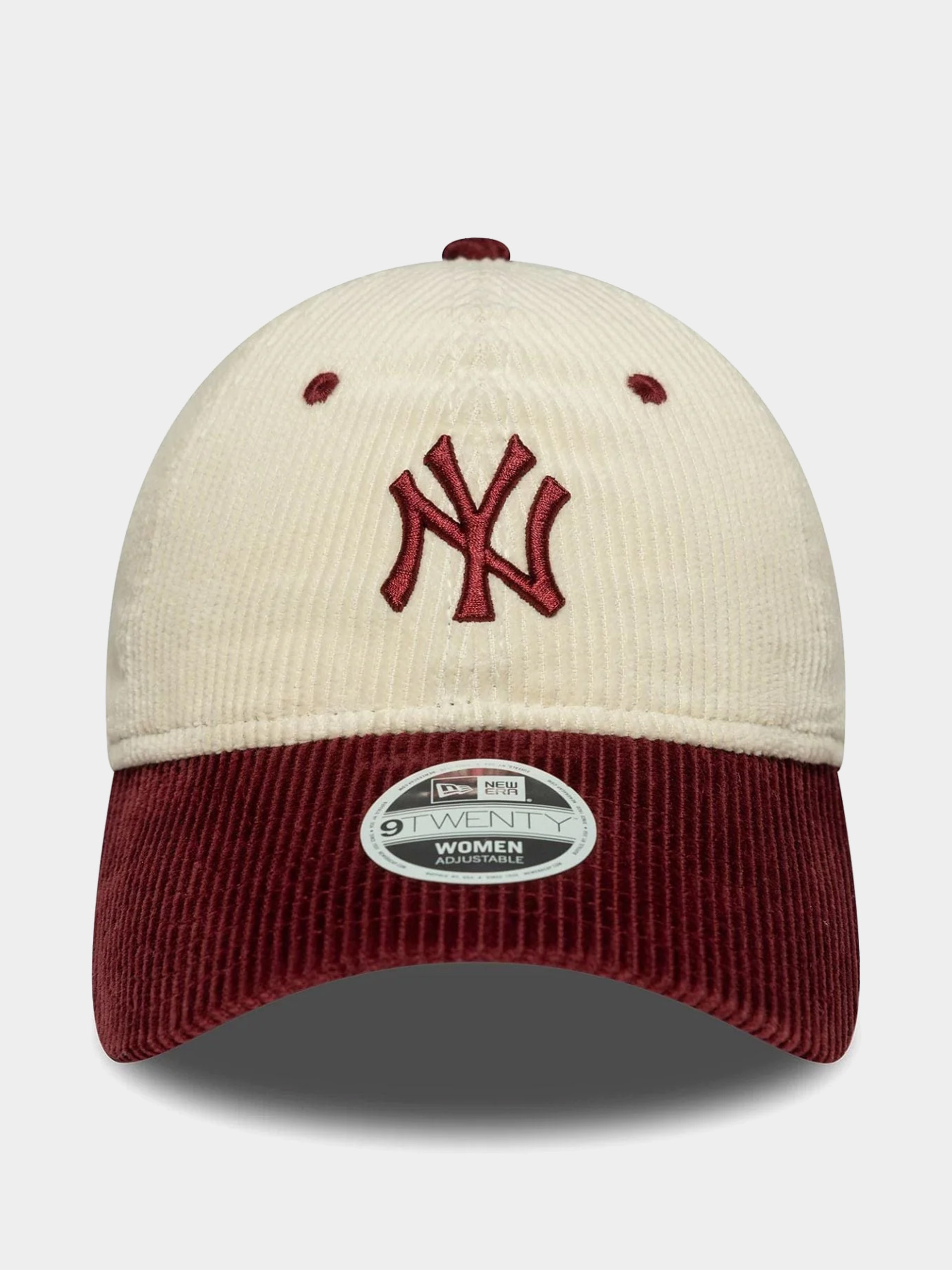 Kšiltovka  New Era Block Cord 9Twenty New York Yankees Wmn (light cream/burgundy)