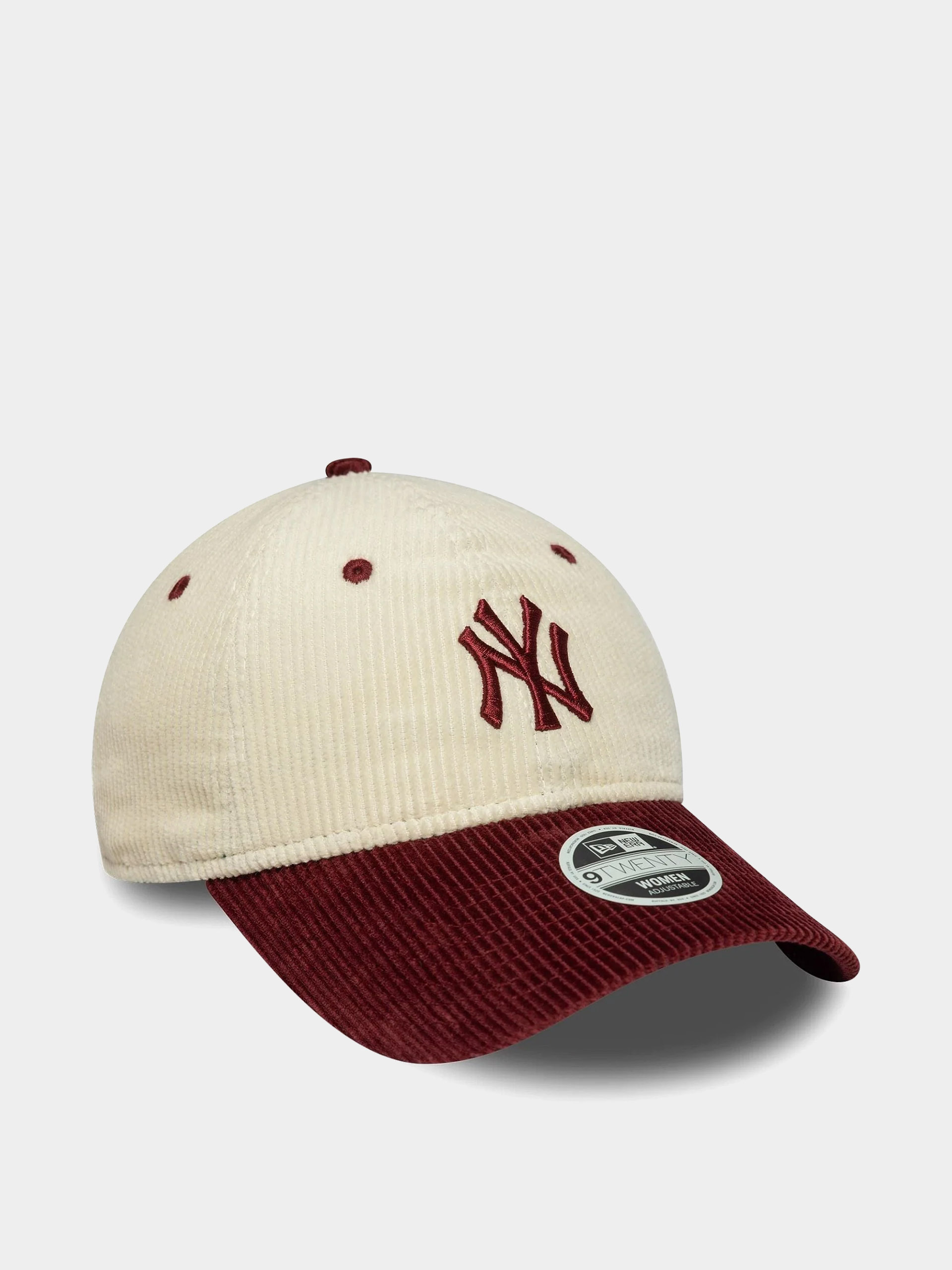Kšiltovka  New Era Block Cord 9Twenty New York Yankees Wmn (light cream/burgundy)