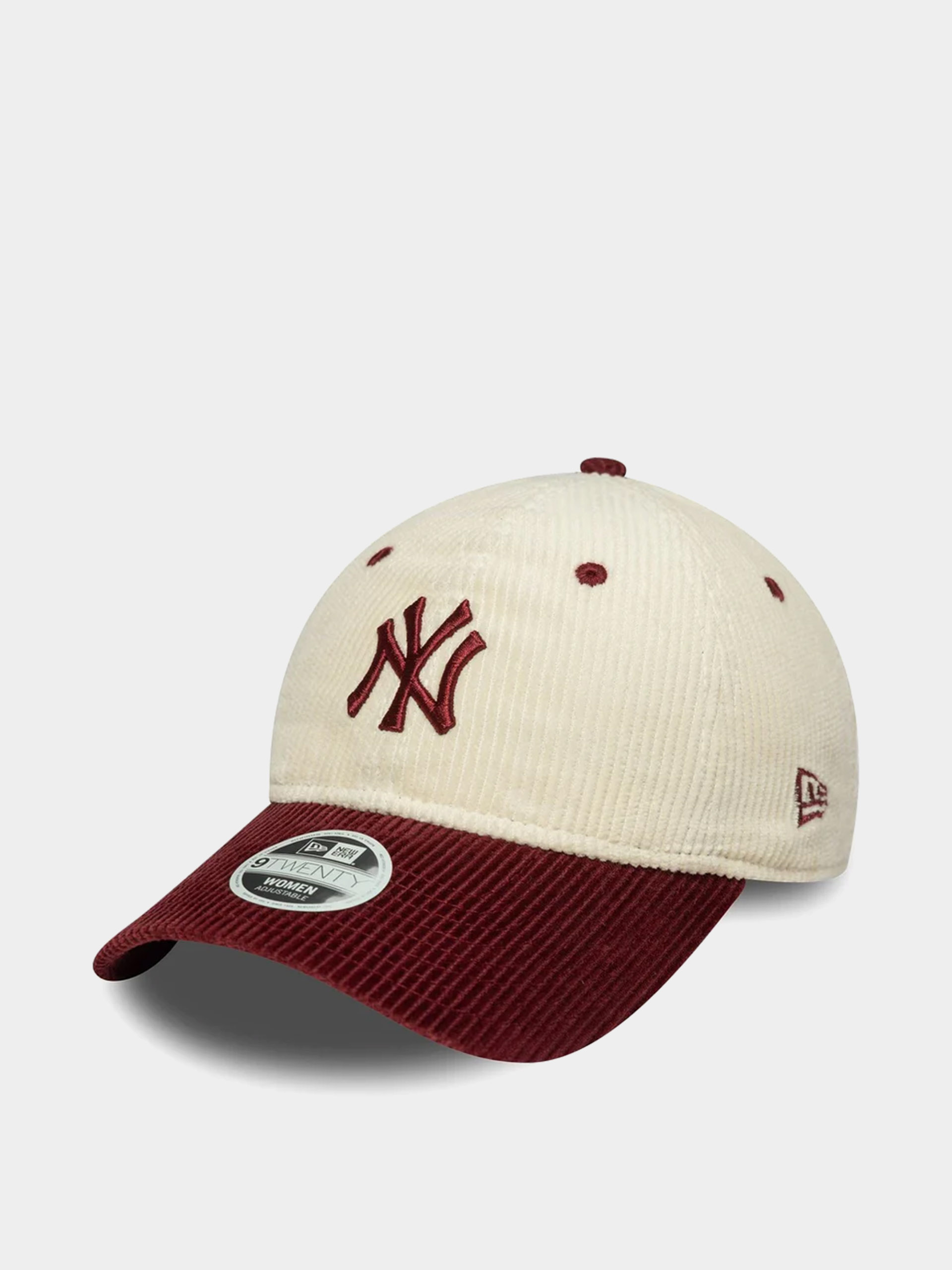 Kšiltovka  New Era Block Cord 9Twenty New York Yankees Wmn (light cream/burgundy)