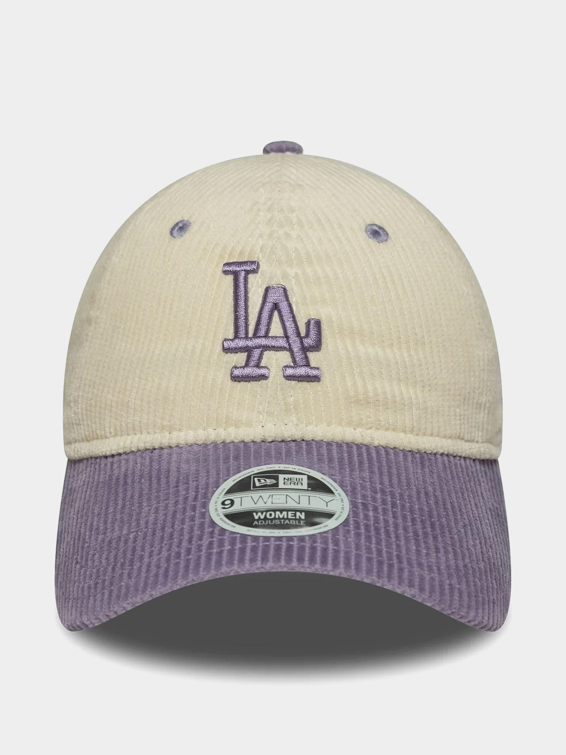 Kšiltovka  New Era Block Cord 9Twenty Los Angeles Dodgers Wmn (light cream/violet)