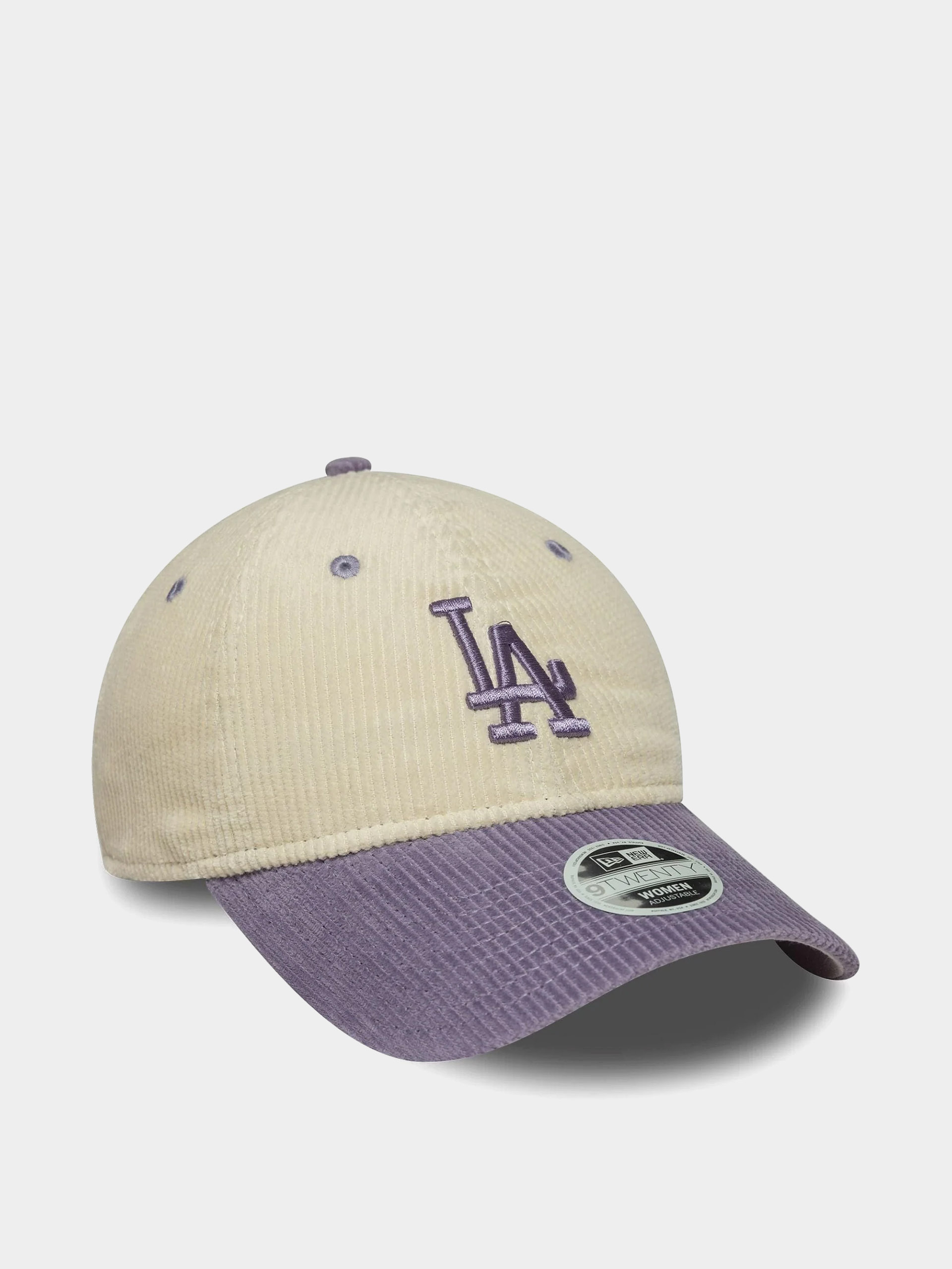 Kšiltovka  New Era Block Cord 9Twenty Los Angeles Dodgers Wmn (light cream/violet)