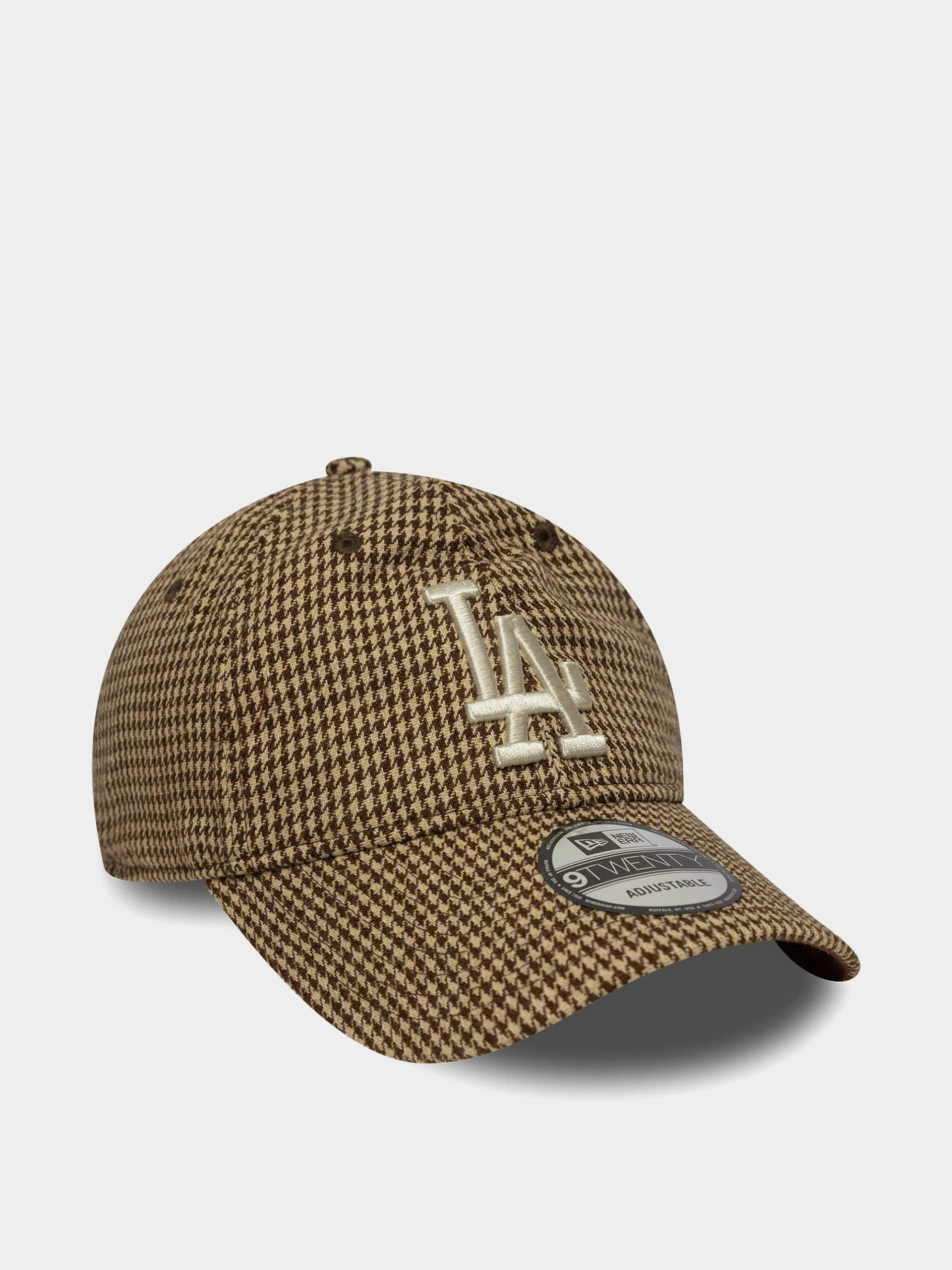 Kšiltovka  New Era Houndstooth 9Twenty Los Angeles Dodgers (brown)