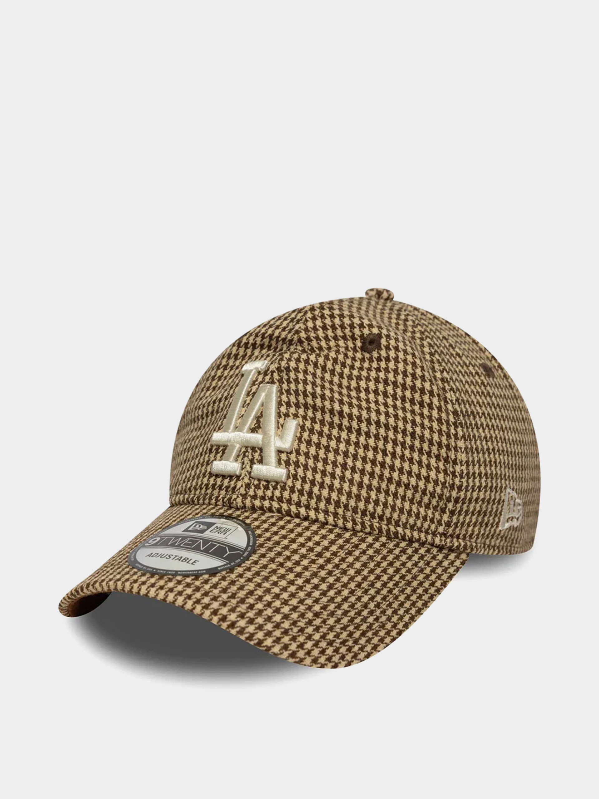 Kšiltovka  New Era Houndstooth 9Twenty Los Angeles Dodgers (brown)