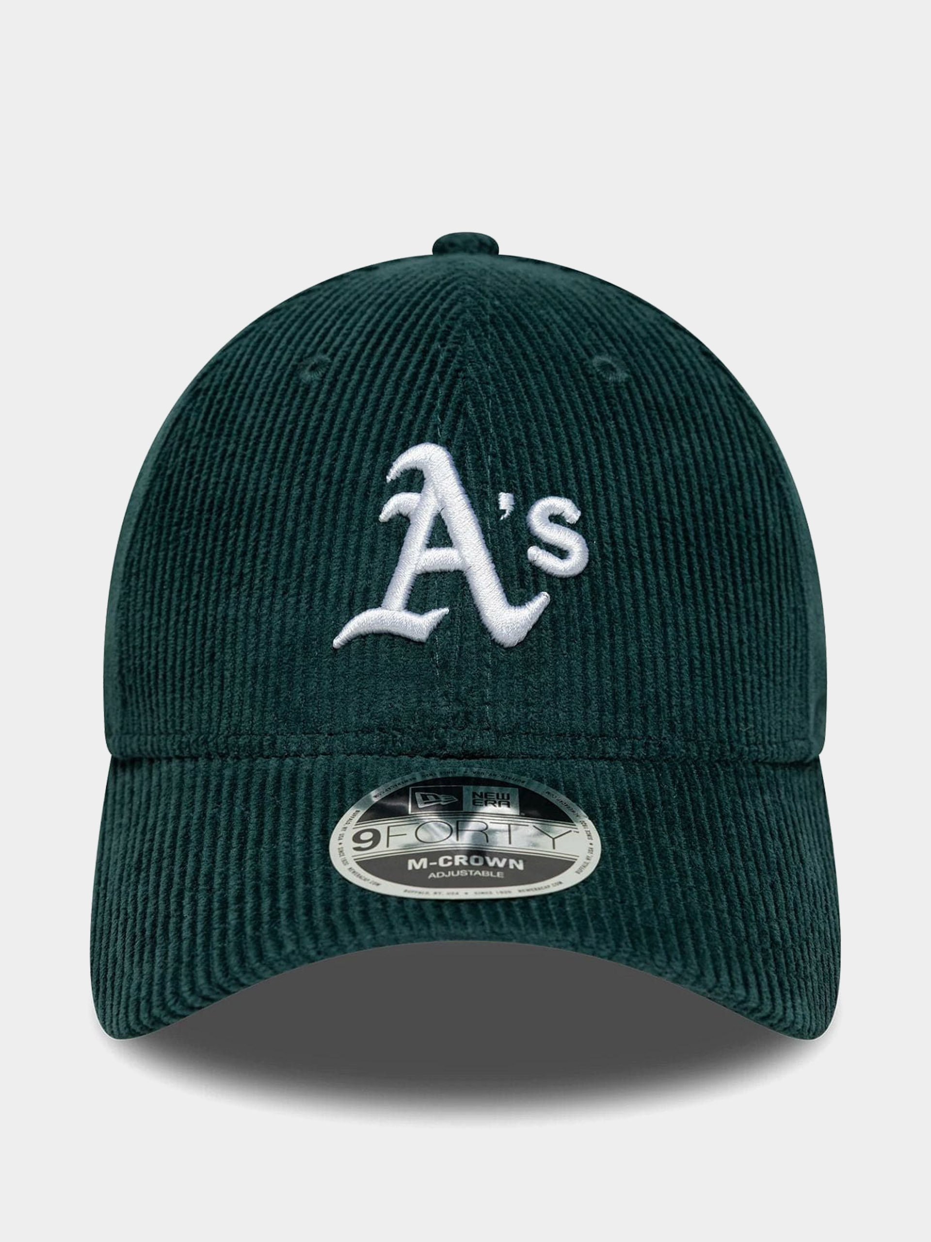 Kšiltovka  New Era Cord 9Forty Mcrown Oakland Athletics (dark green)