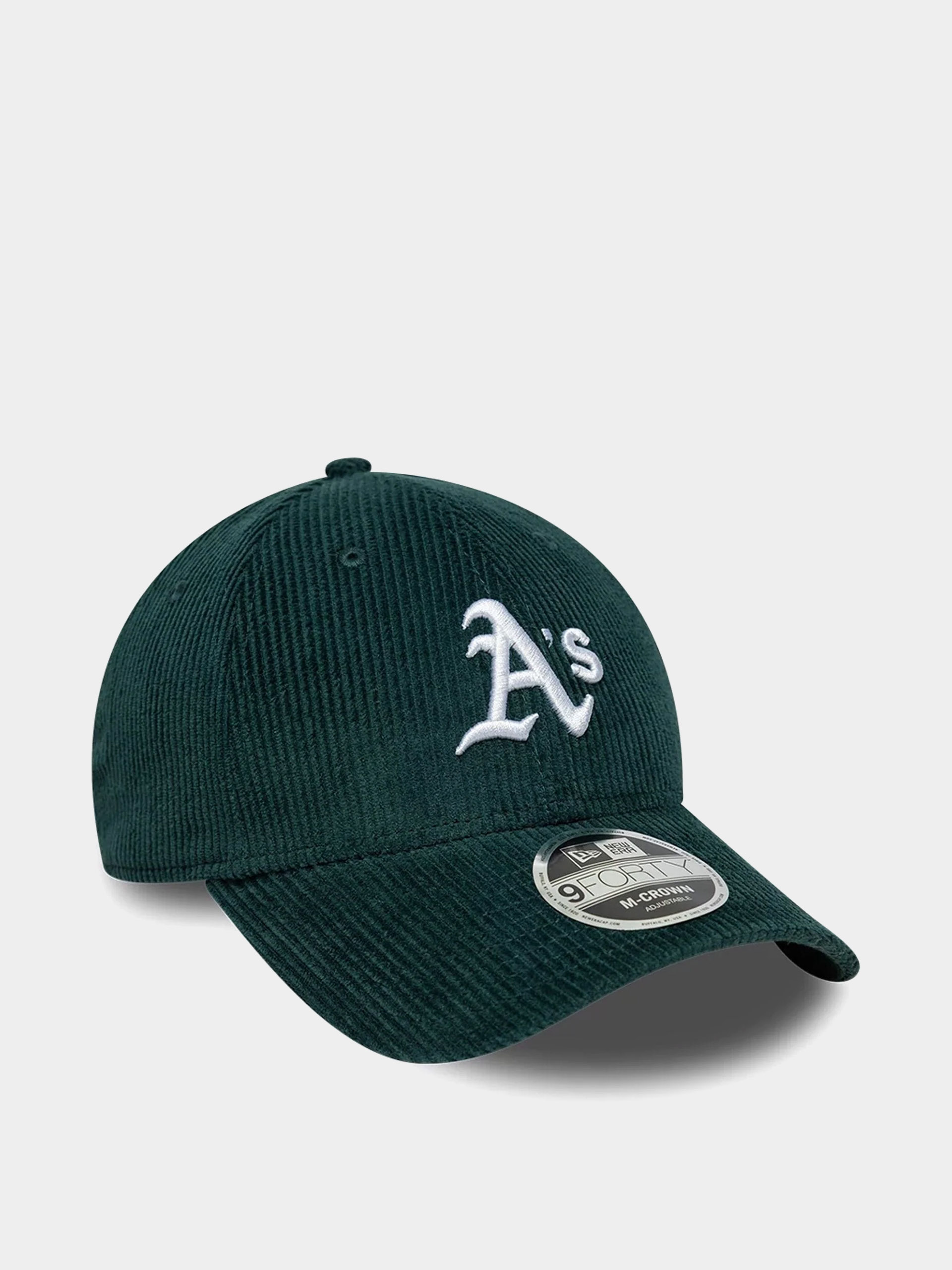 Kšiltovka  New Era Cord 9Forty Mcrown Oakland Athletics (dark green)