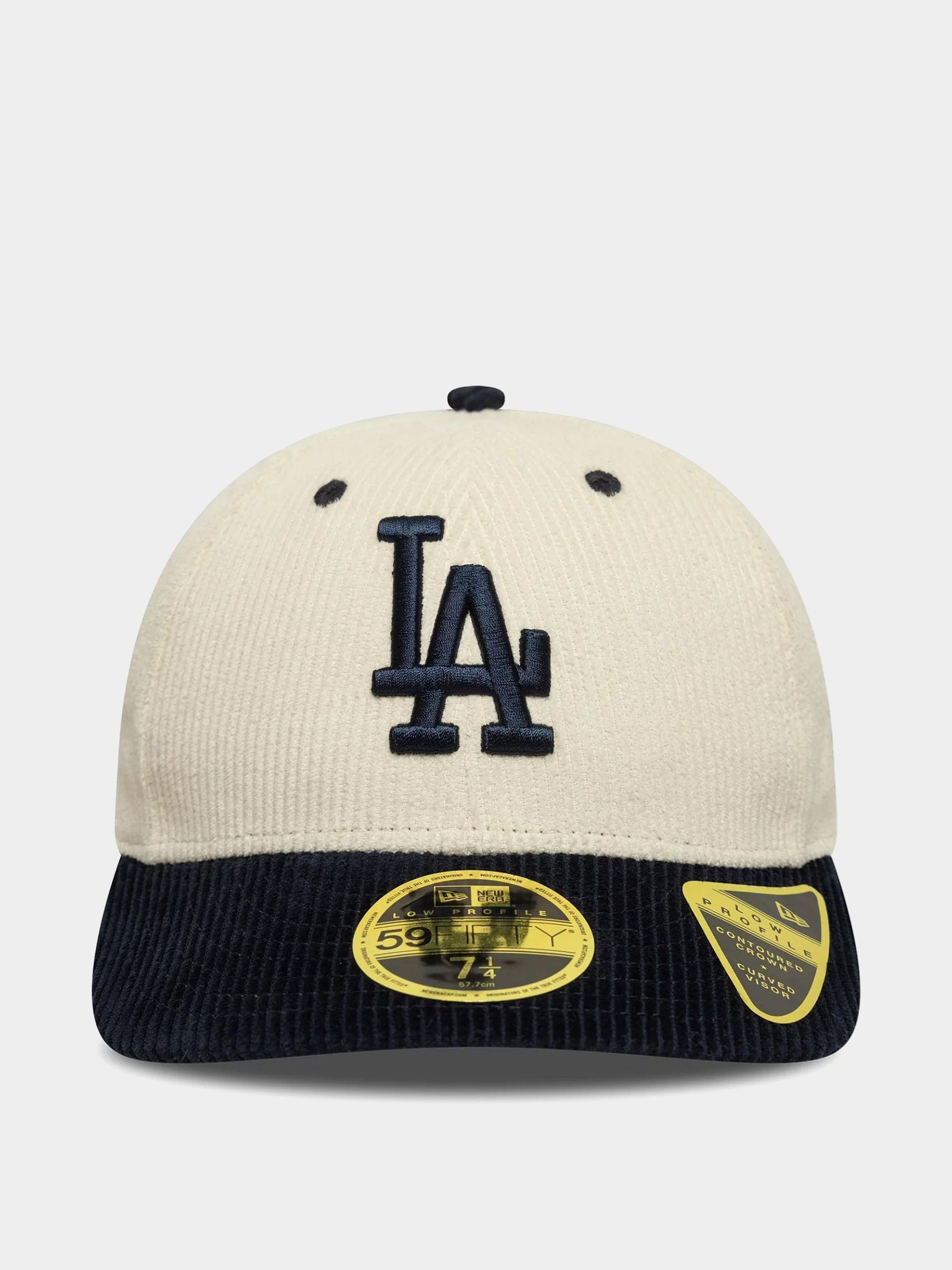 Kšiltovka  New Era Mlb Cord 59Fifty Lp Los Angeles Dodgers (light cream/navy)