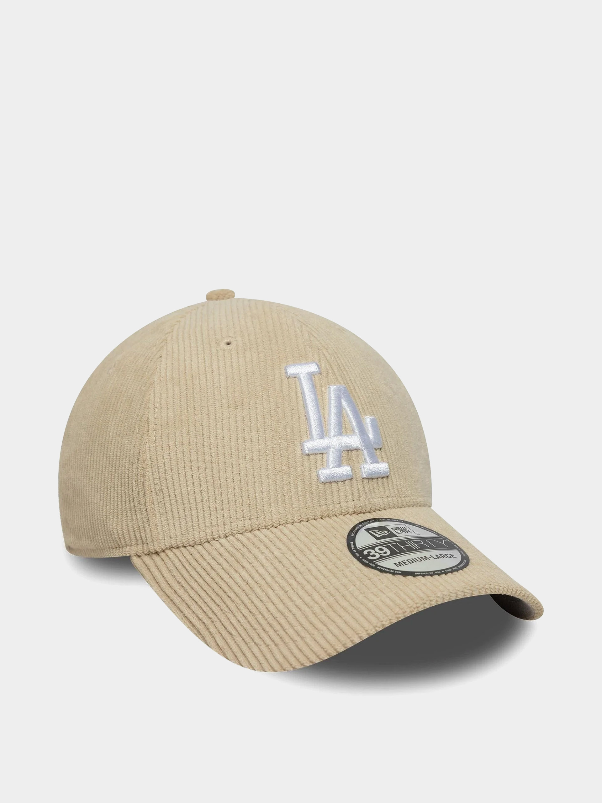 Kšiltovka  New Era Cord 39Thirty Los Angeles Dodgers (light cream)