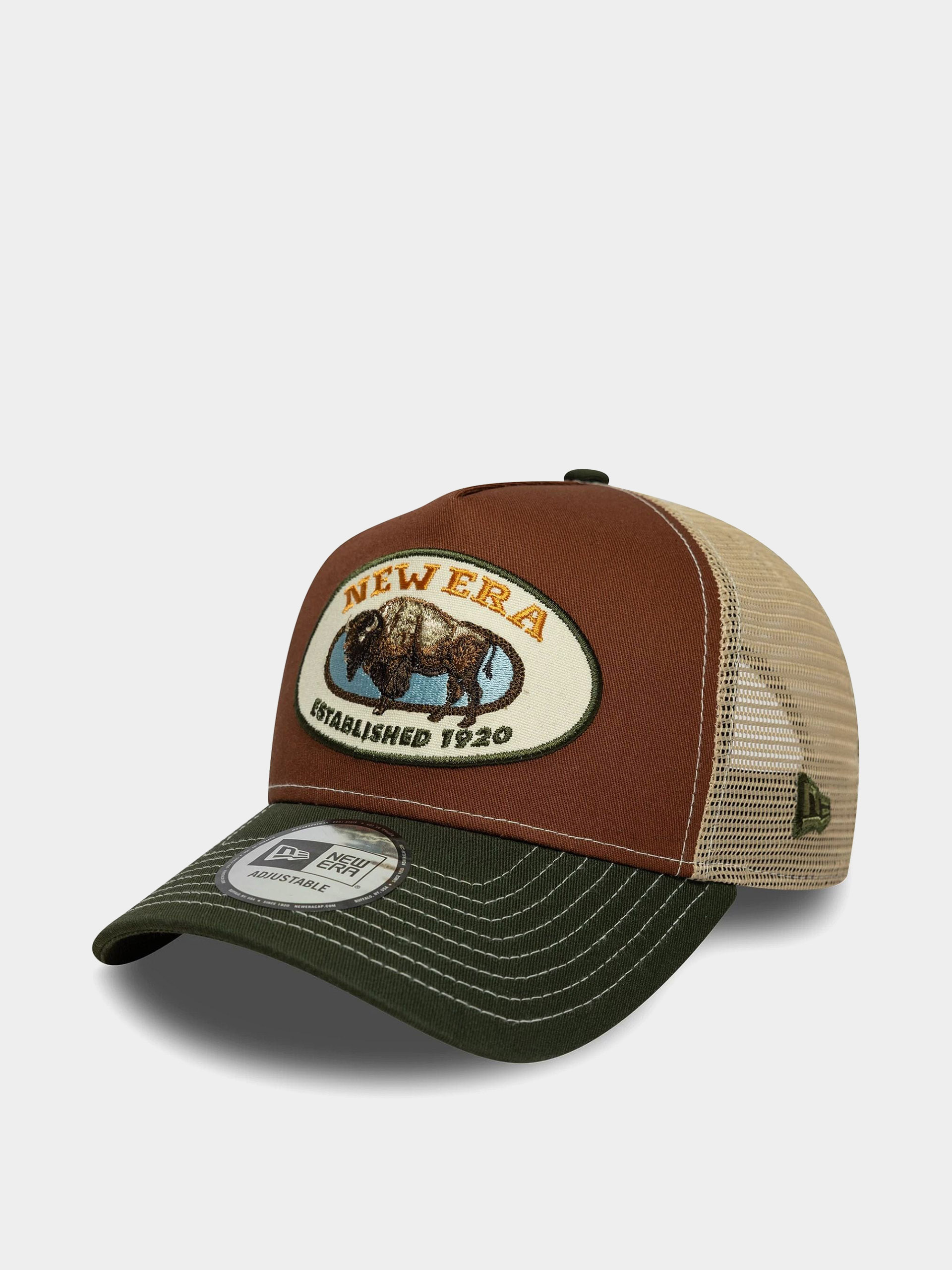 Kšiltovka  New Era Animal Patch Trucker (brown)