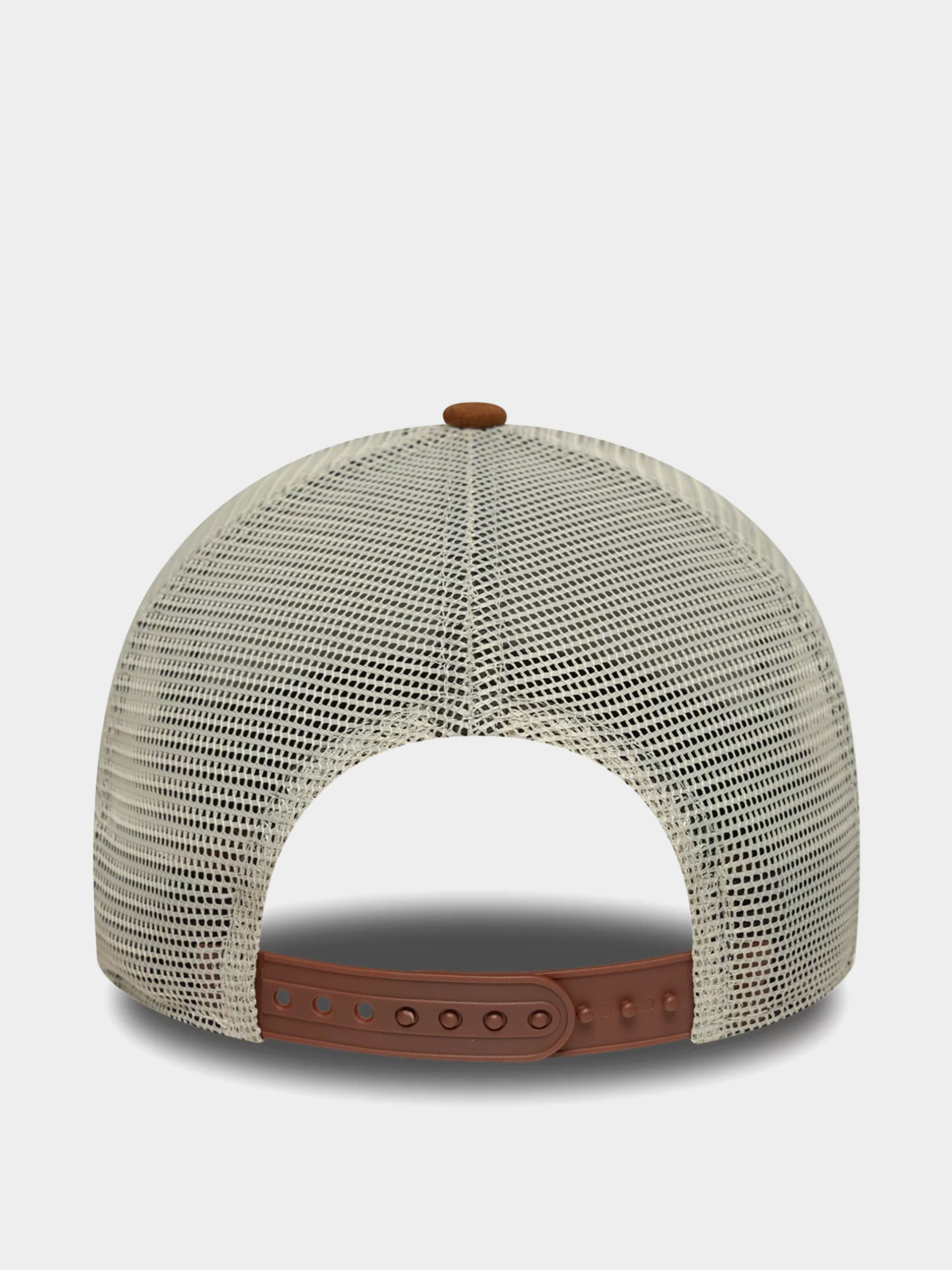 Kšiltovka  New Era Oval Patch Suede Trucker (stone/brown)