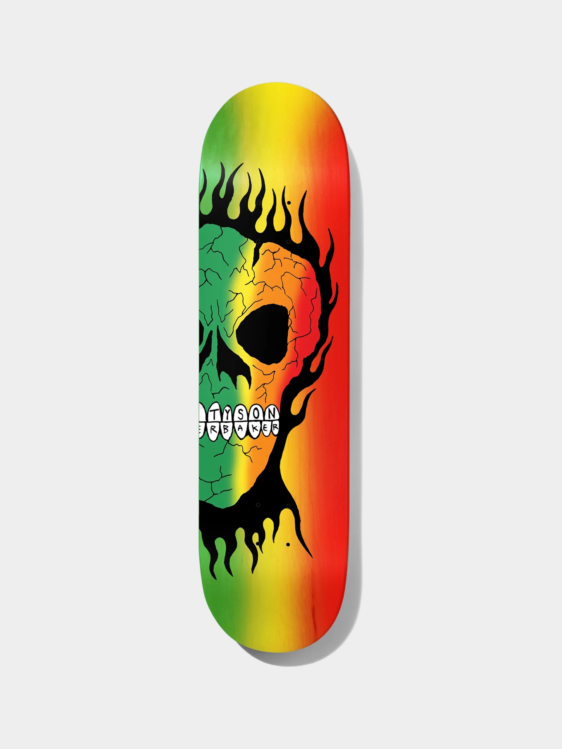 Deska Baker Rasta Skull (green/yellow/red)
