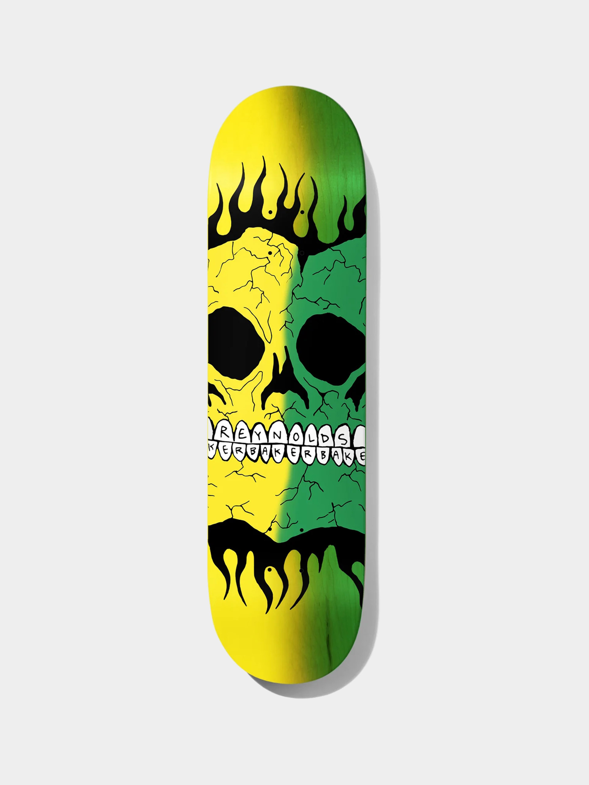 Deska Baker Rasta Skull (yellow/green)