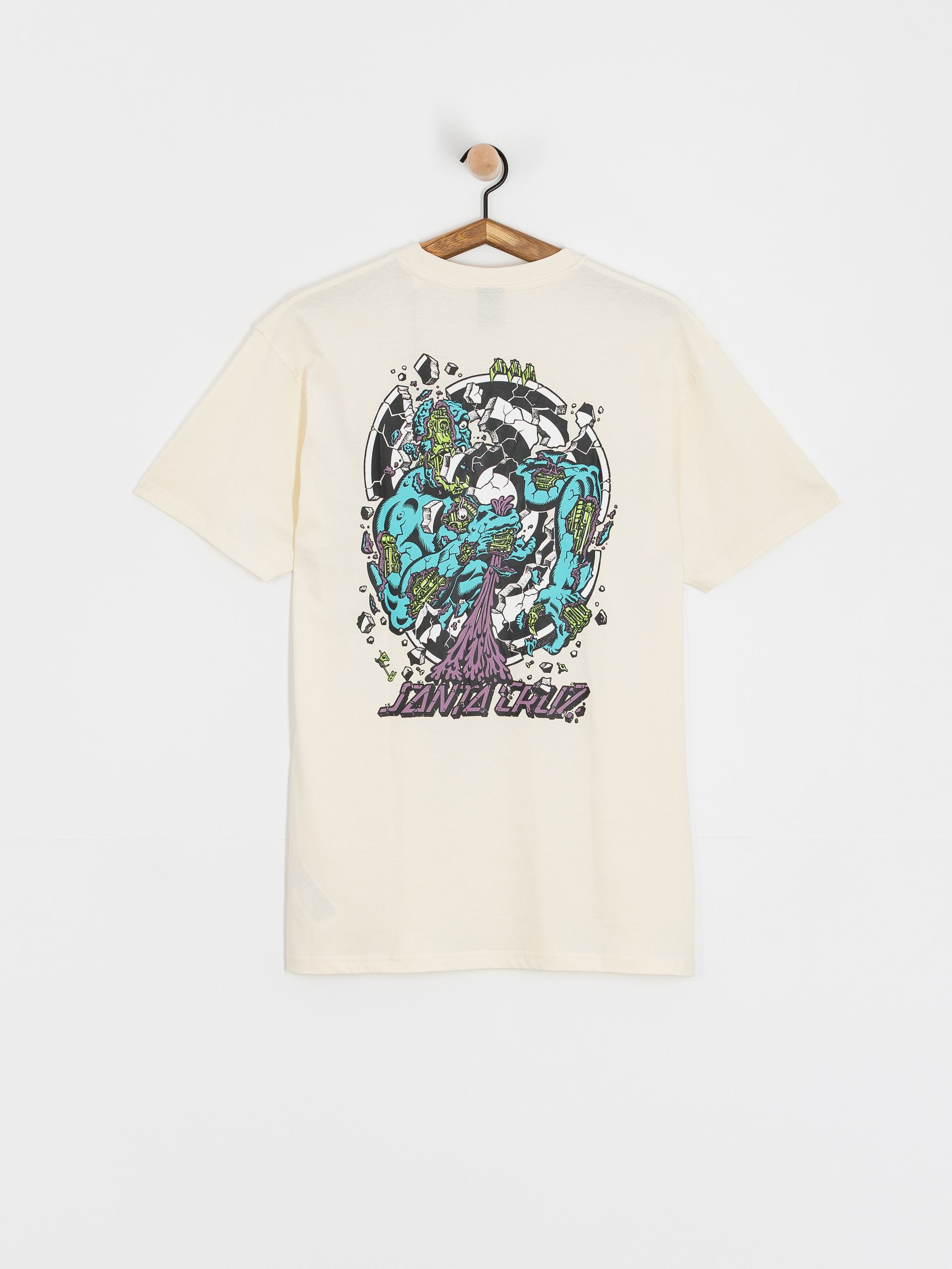 Tričko Santa Cruz Roskopp Dissect Strip (unbleached cotton)