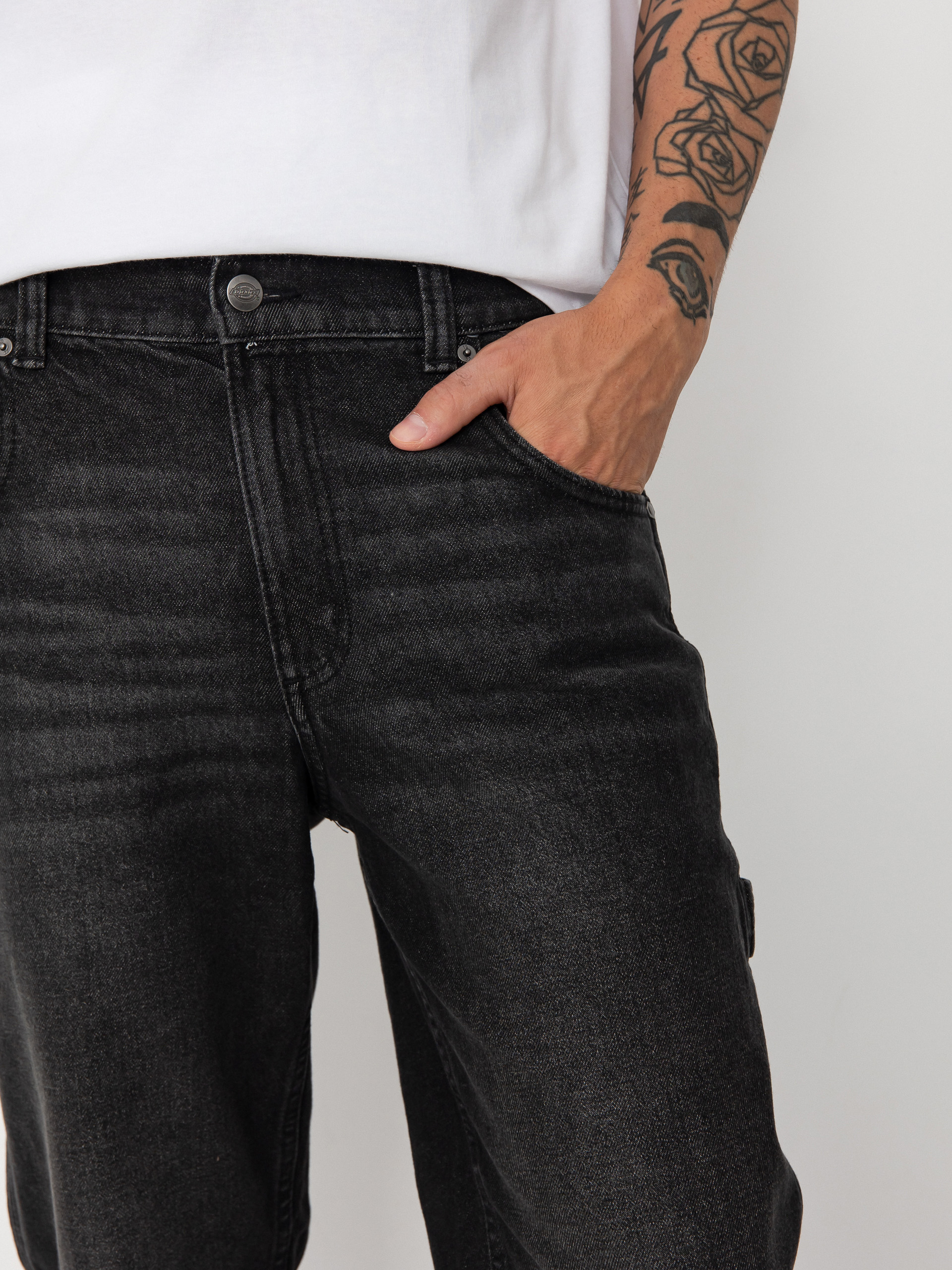Kalhoty Dickies Garyville (black wash faded)