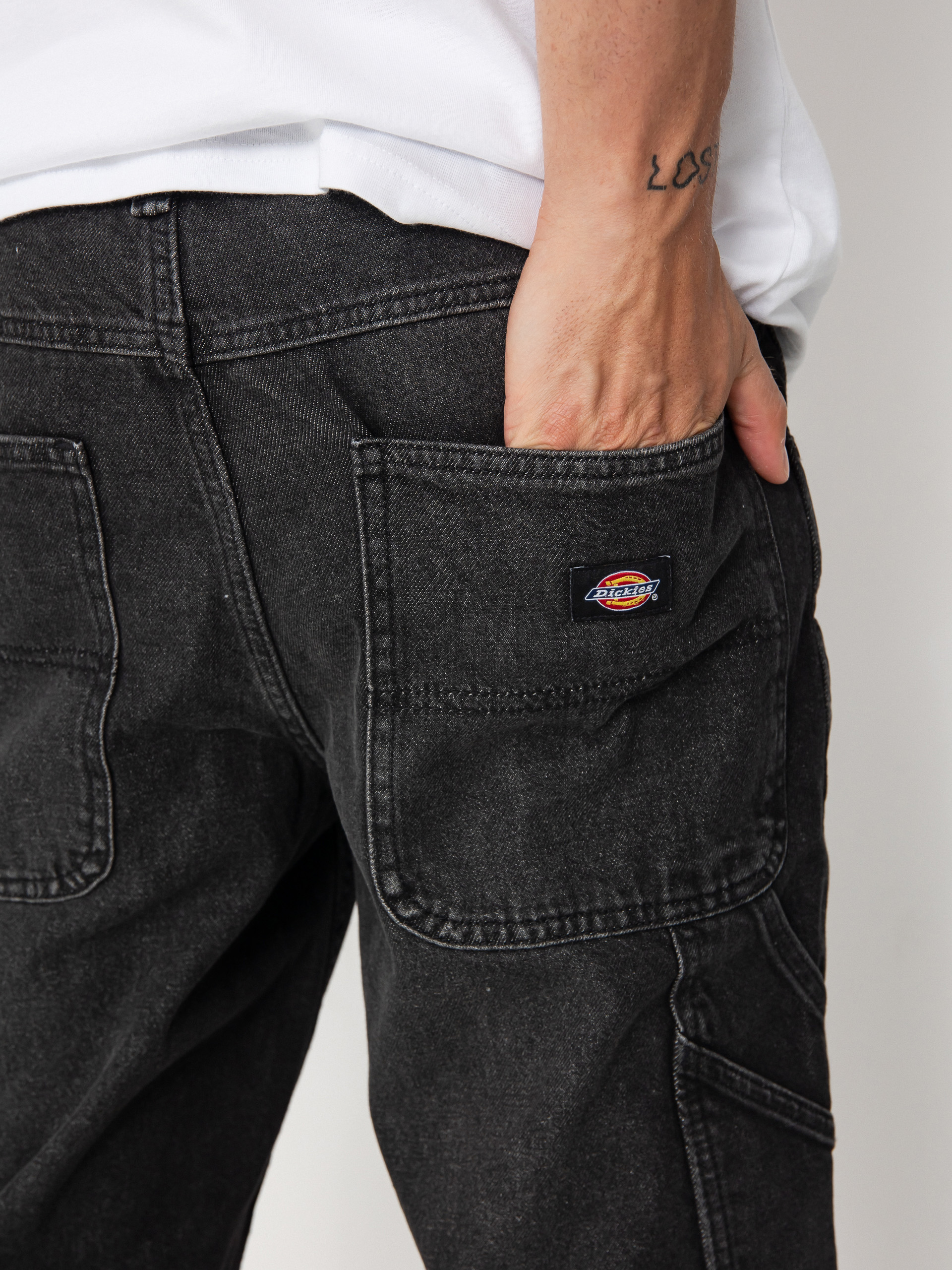 Kalhoty Dickies Garyville (black wash faded)