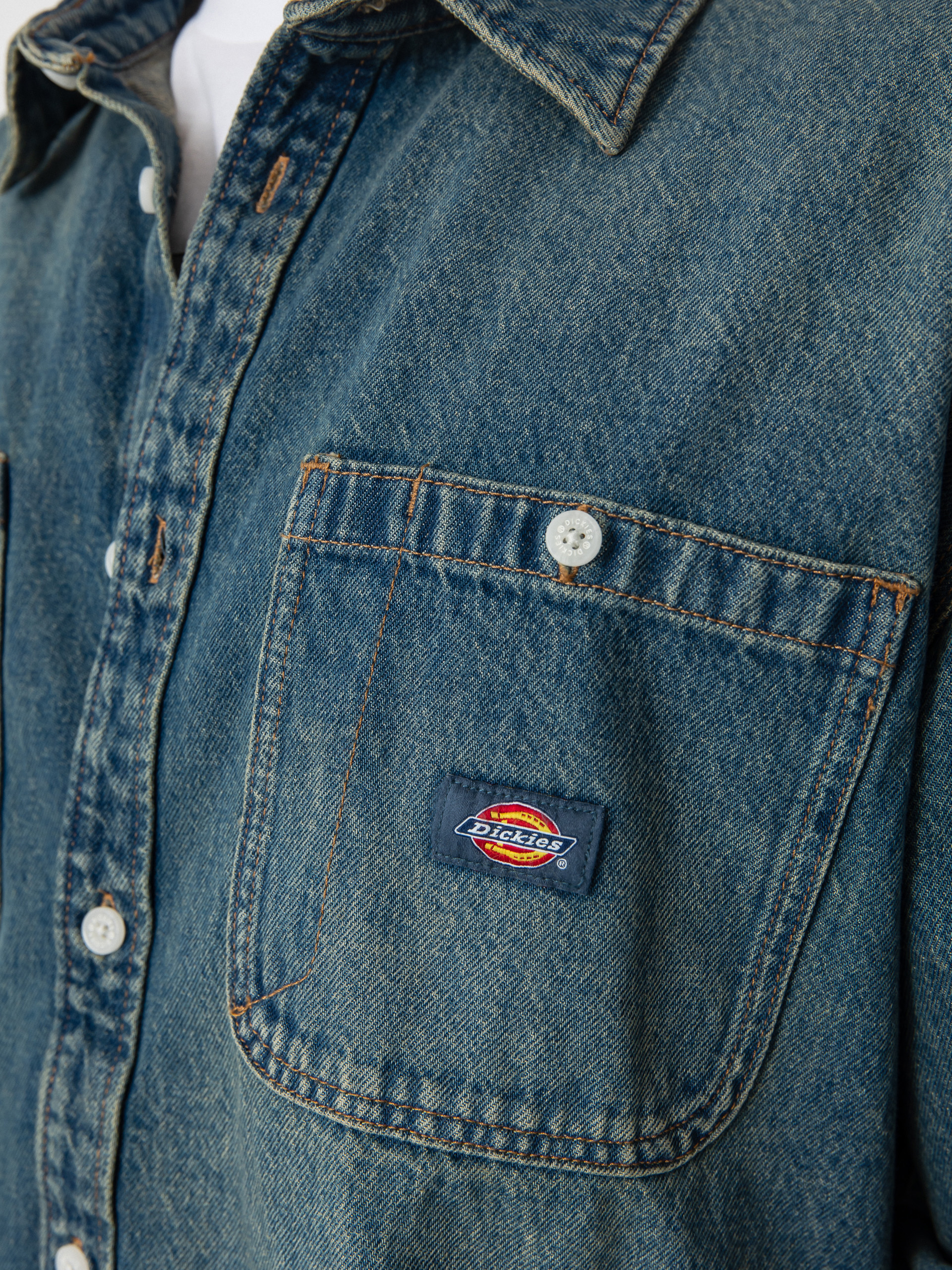 Košile Dickies Mechanic (khaki tinted blue)