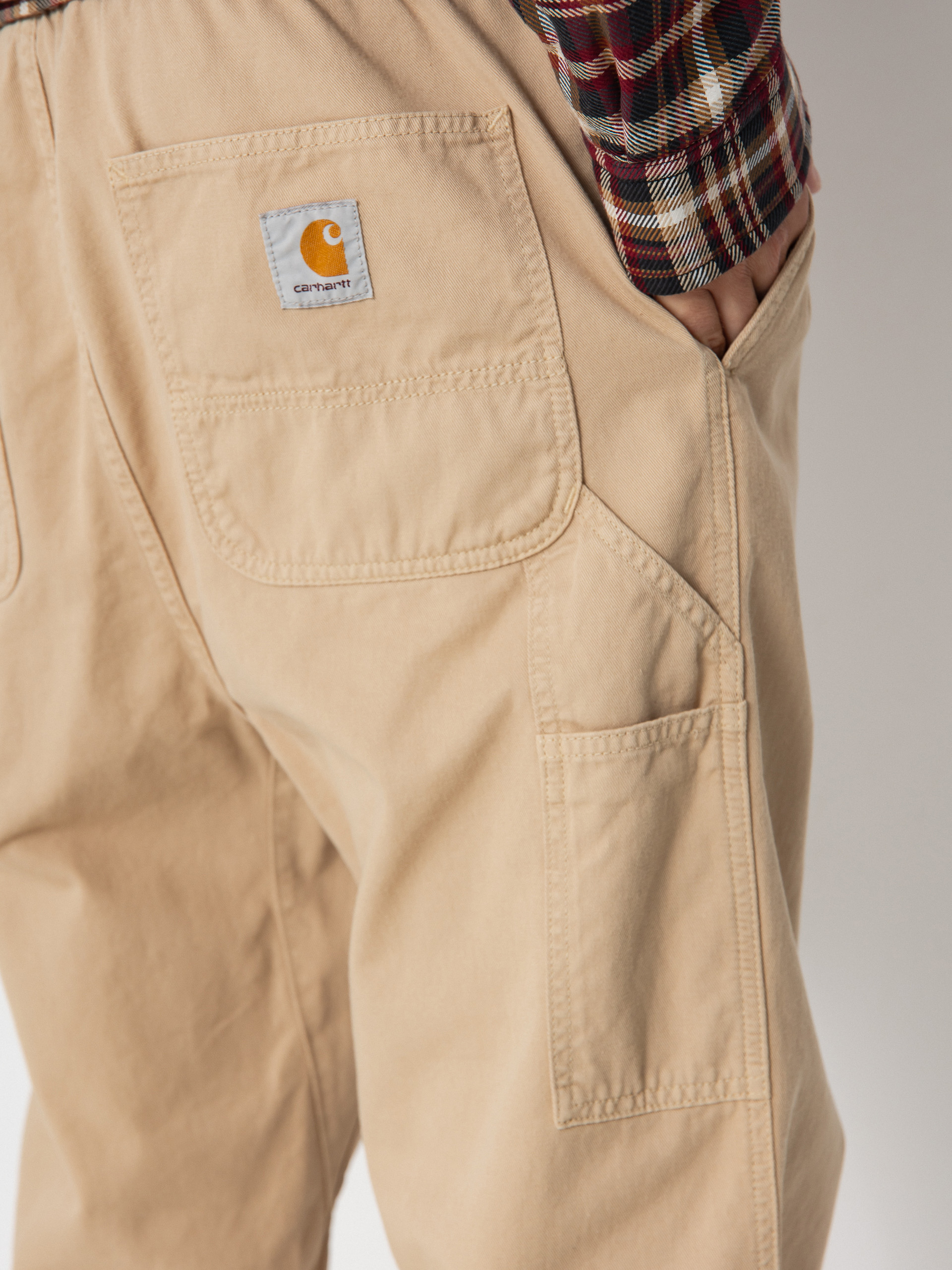 Kalhoty Carhartt WIP Flint (wall/garment dyed)