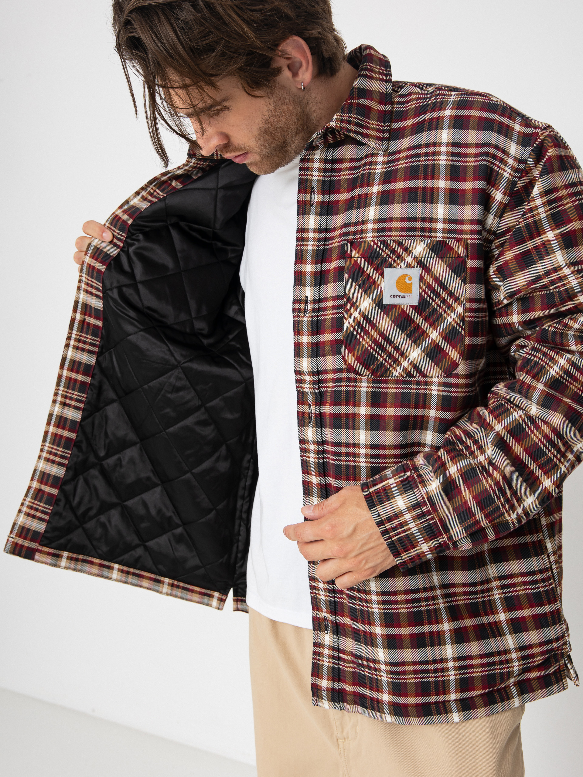 Bunda Carhartt WIP Cronyn (cronyn check/black)
