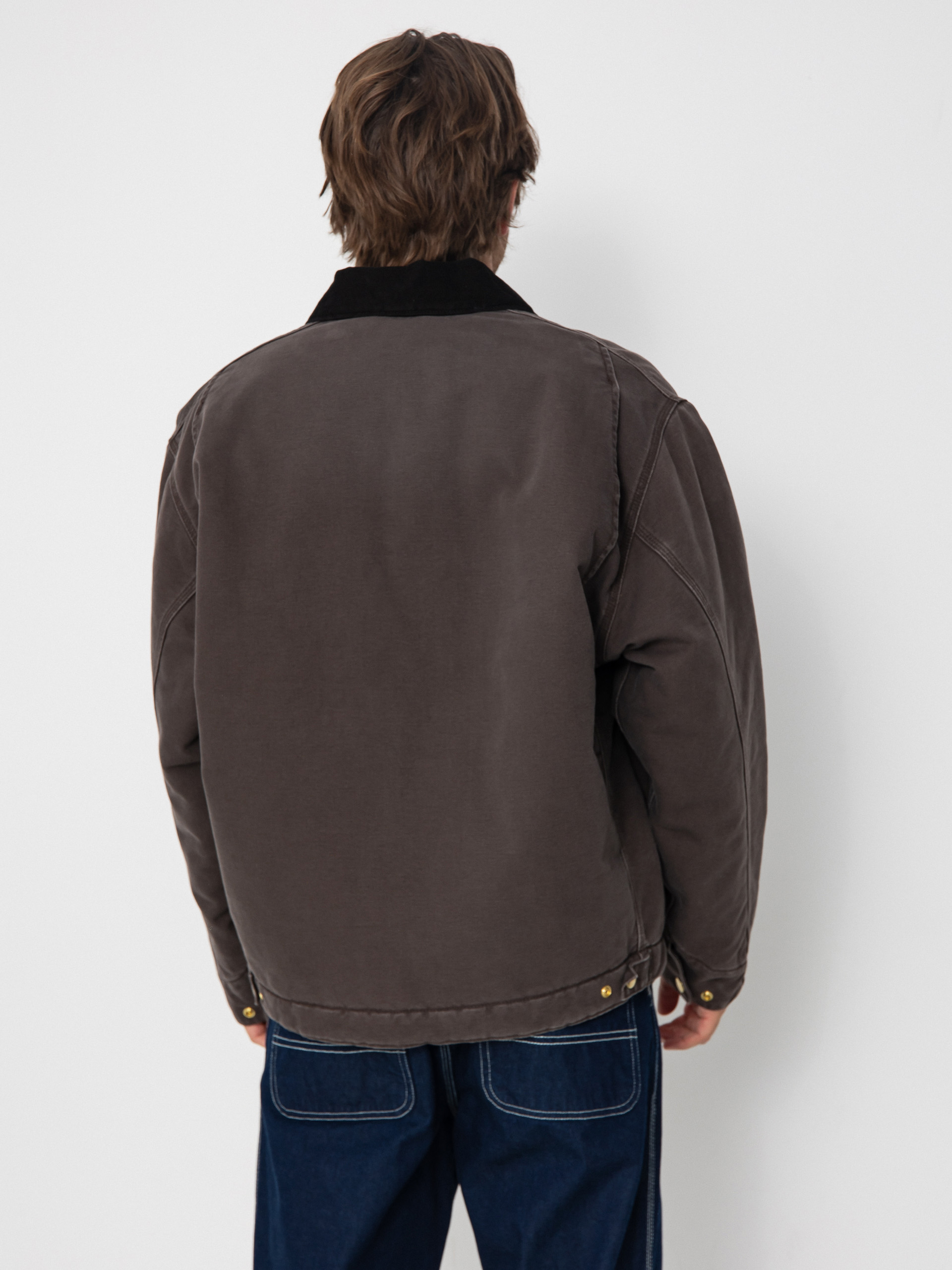 Bunda Carhartt WIP OG Detroit (tobacco/black/stone canvas)