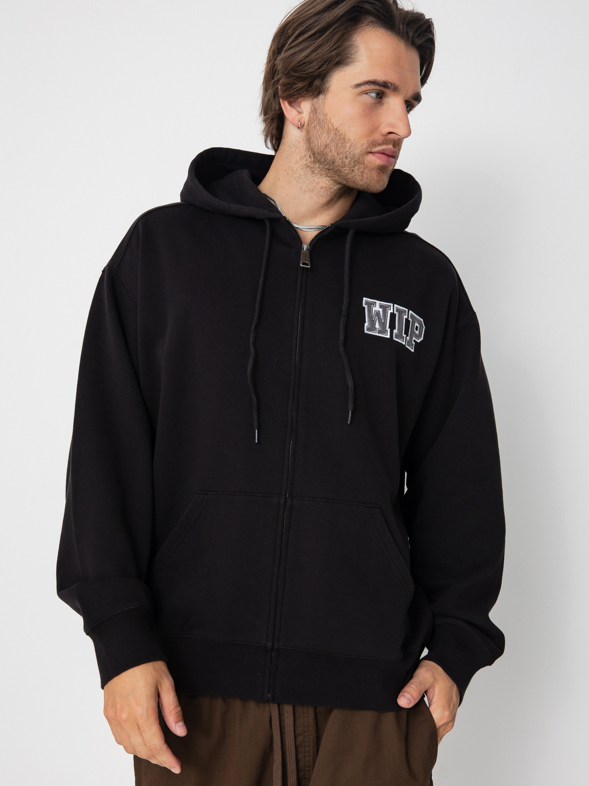 Mikina s kapucí Carhartt WIP Mini Wip ZHD (black/stone washed)