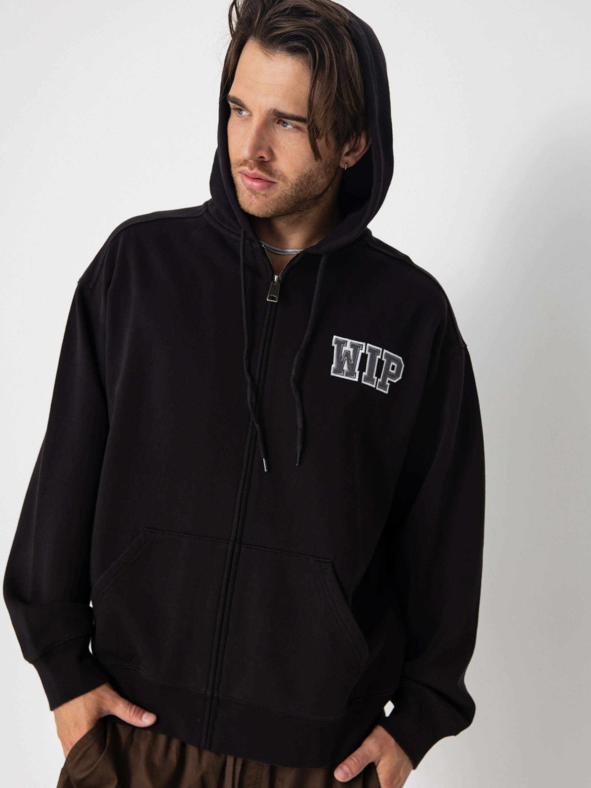 Mikina s kapucí Carhartt WIP Mini Wip ZHD (black/stone washed)