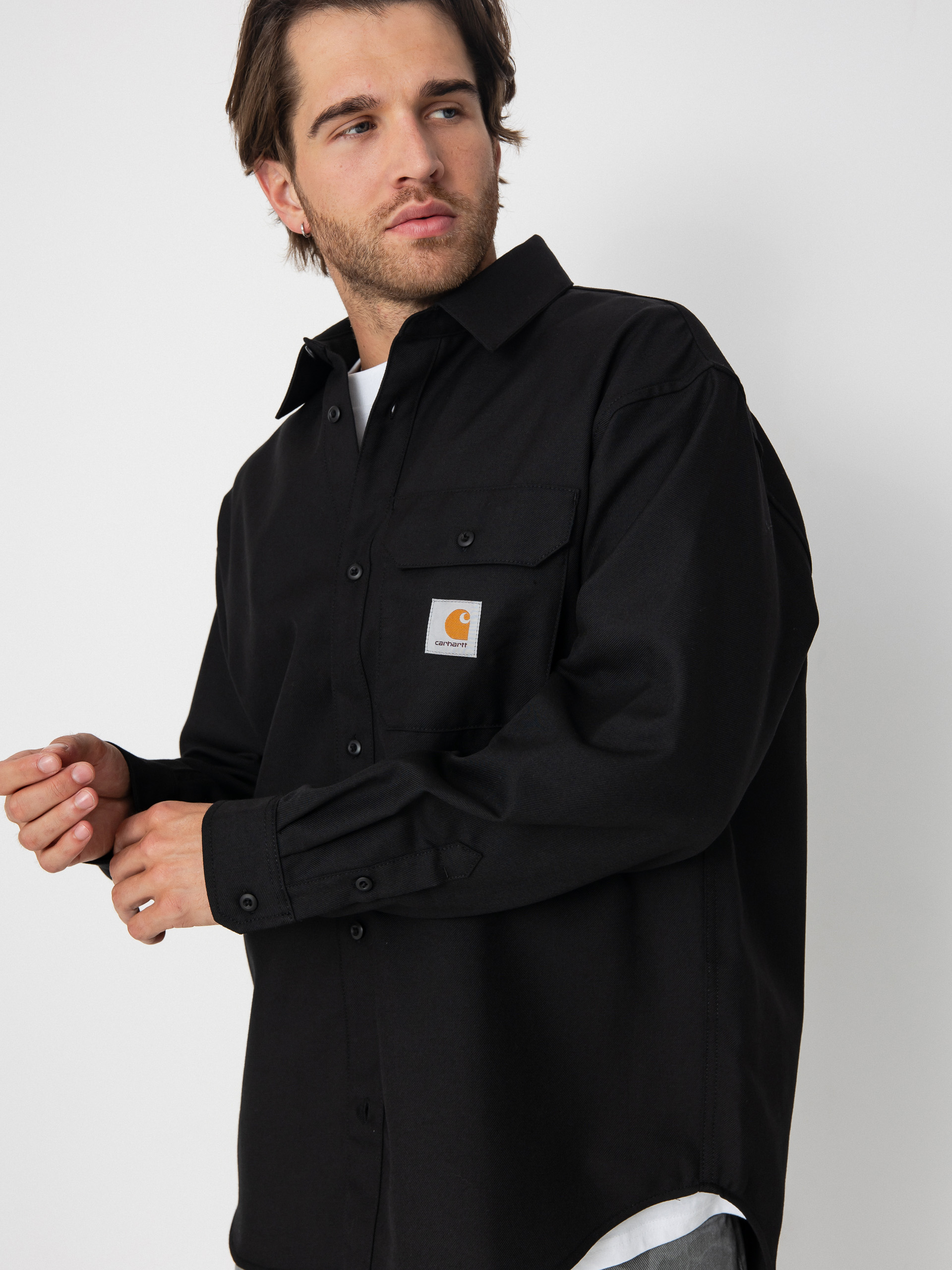 Košile Carhartt WIP Ray (black/rigid)