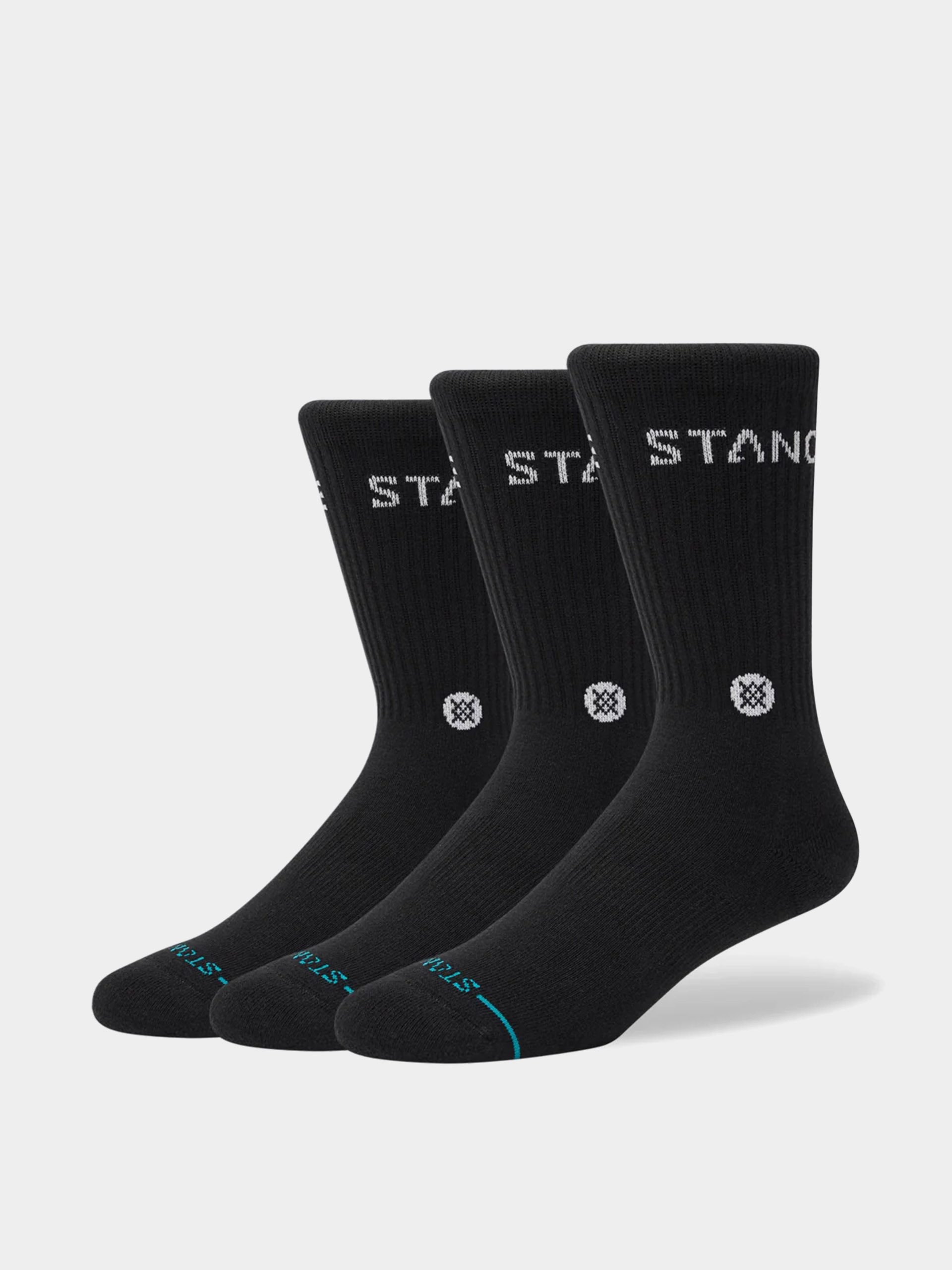 Ponožky Stance Origin 3 Pack Crew (black)