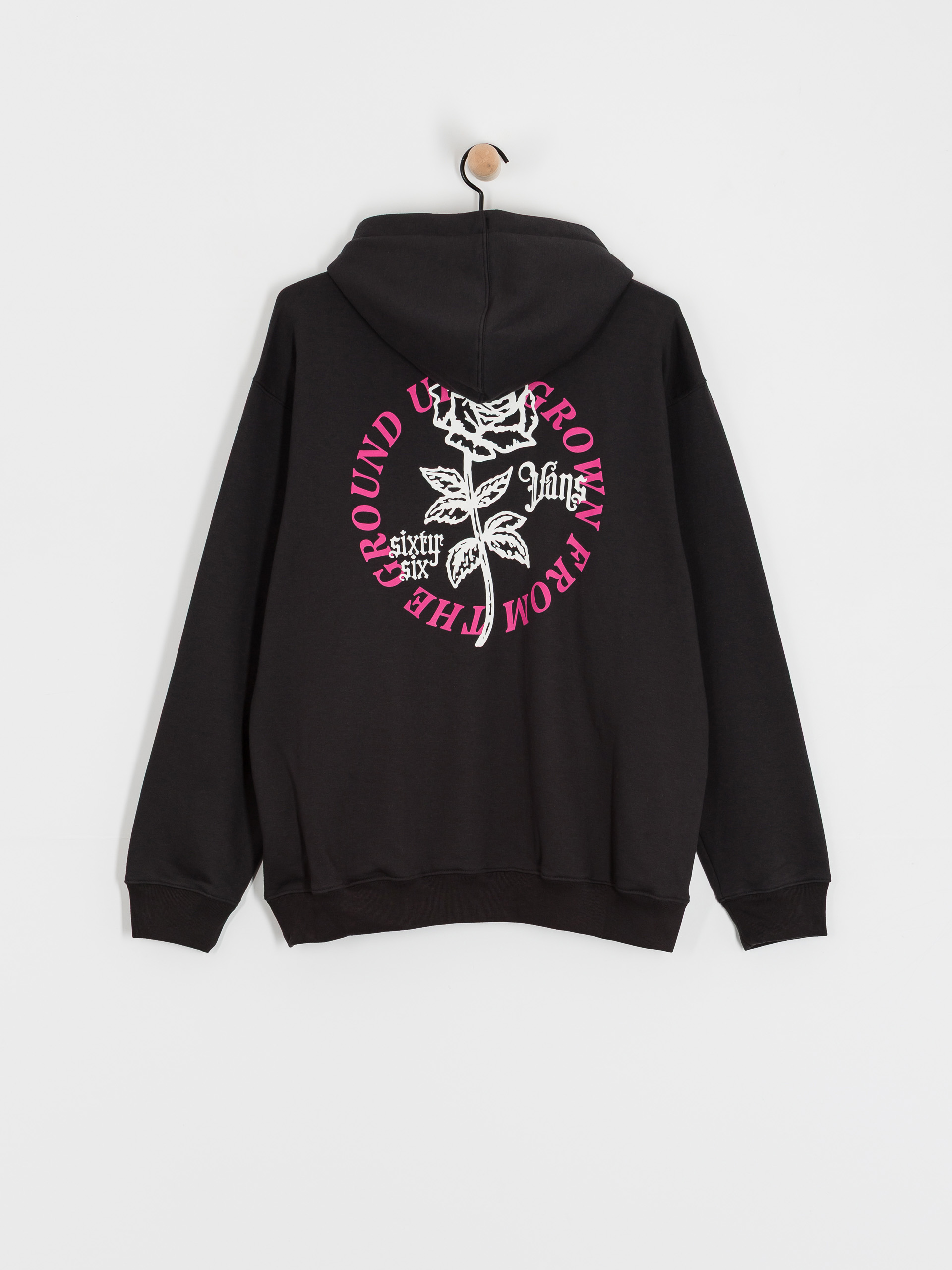 Mikina s kapucí Vans Grown From The Ground Up HD (black)