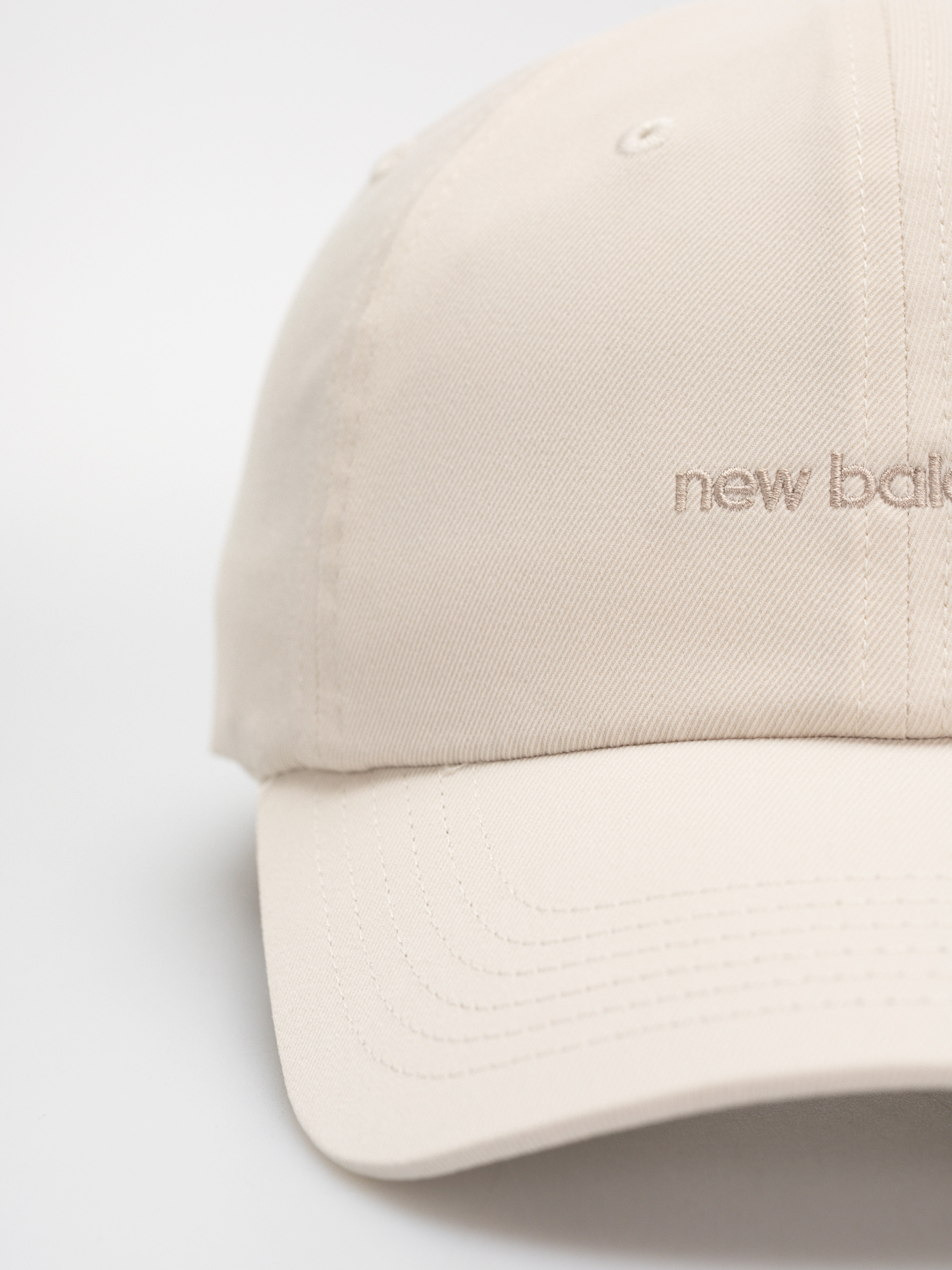 Kšiltovka  New Balance 6 Panel Linear Logo Wmn (beige)