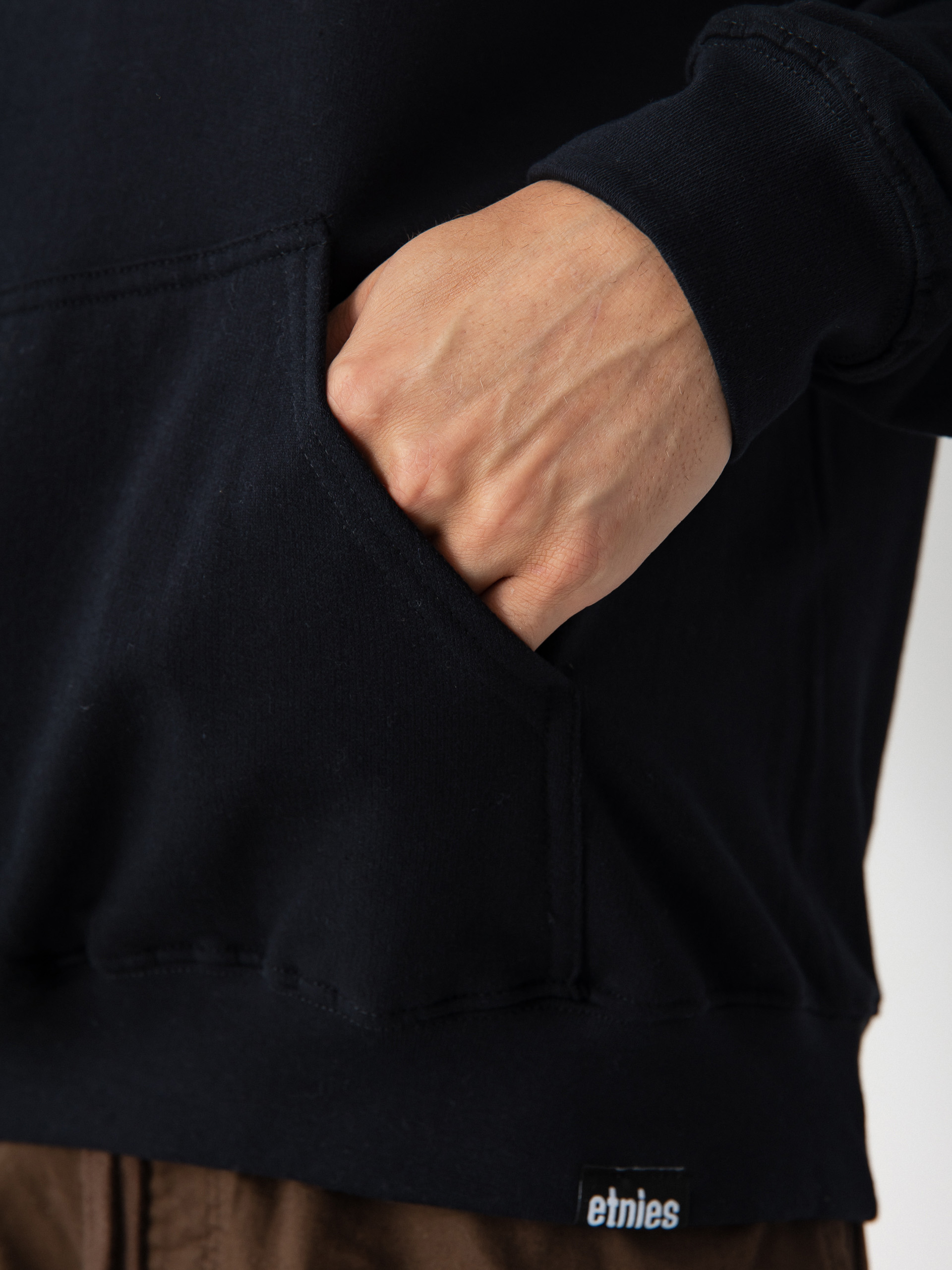 Mikina s kapucí Etnies Icon E HD (black/white)