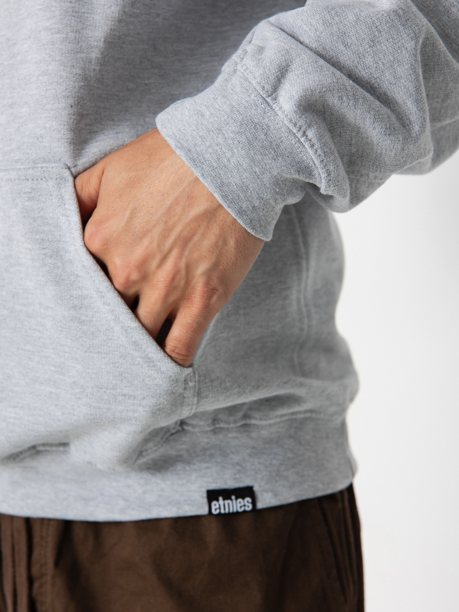 Mikina s kapucí Etnies Icon E HD (grey/black)