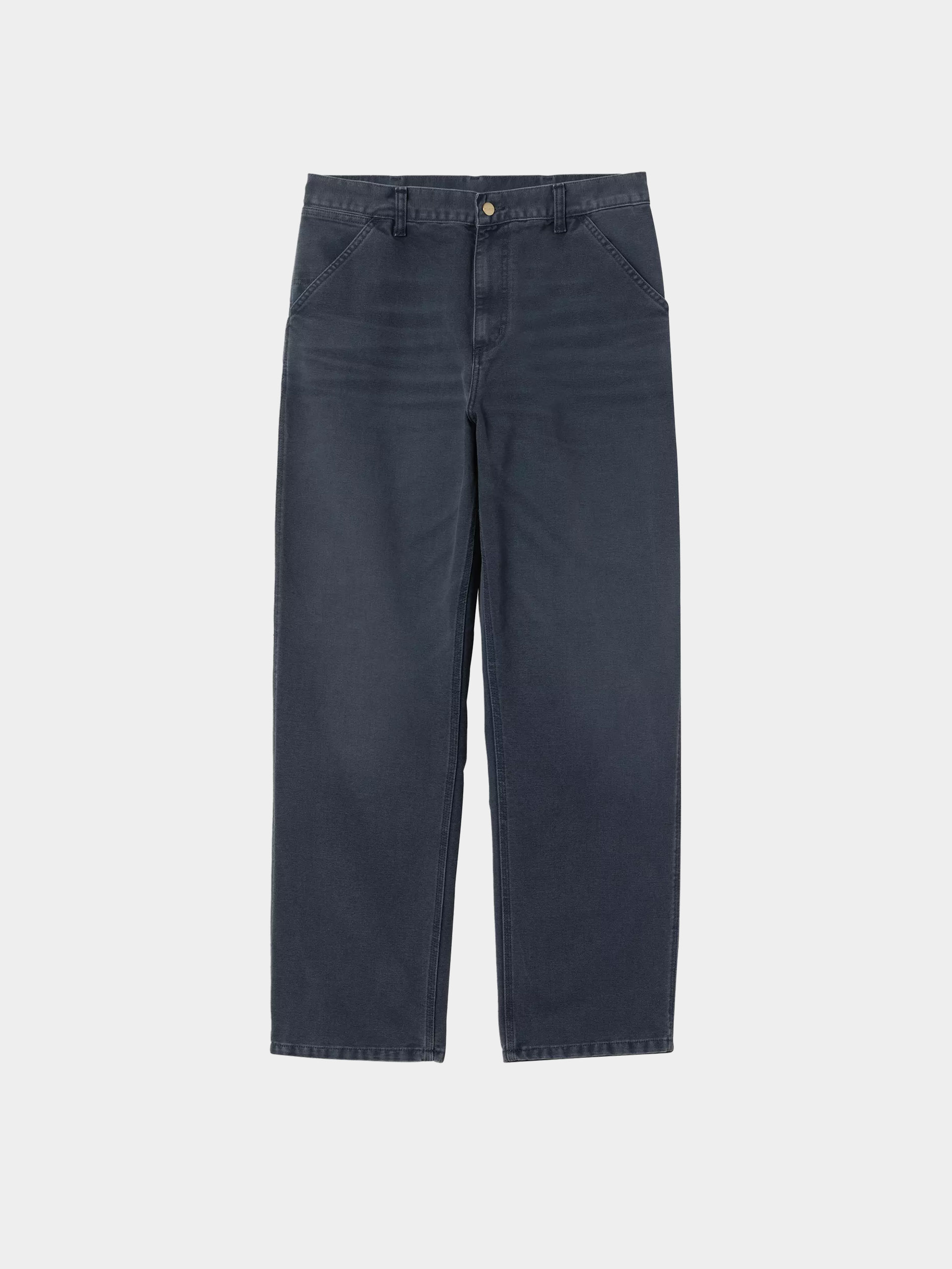 Kalhoty Carhartt WIP Simple (dark navy/stone canvas)